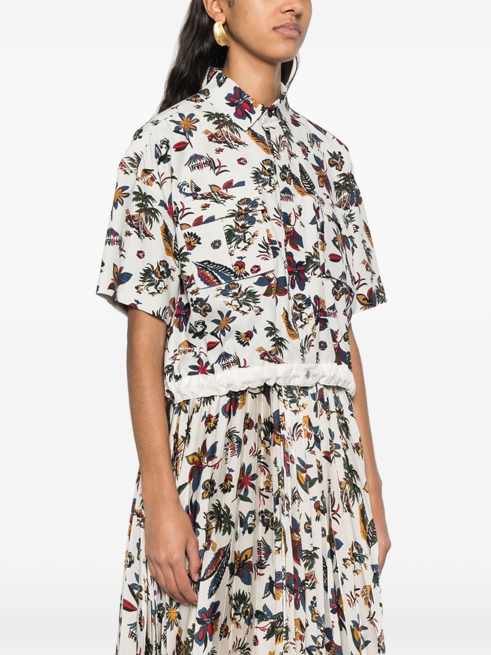 floral-print shirt - 3