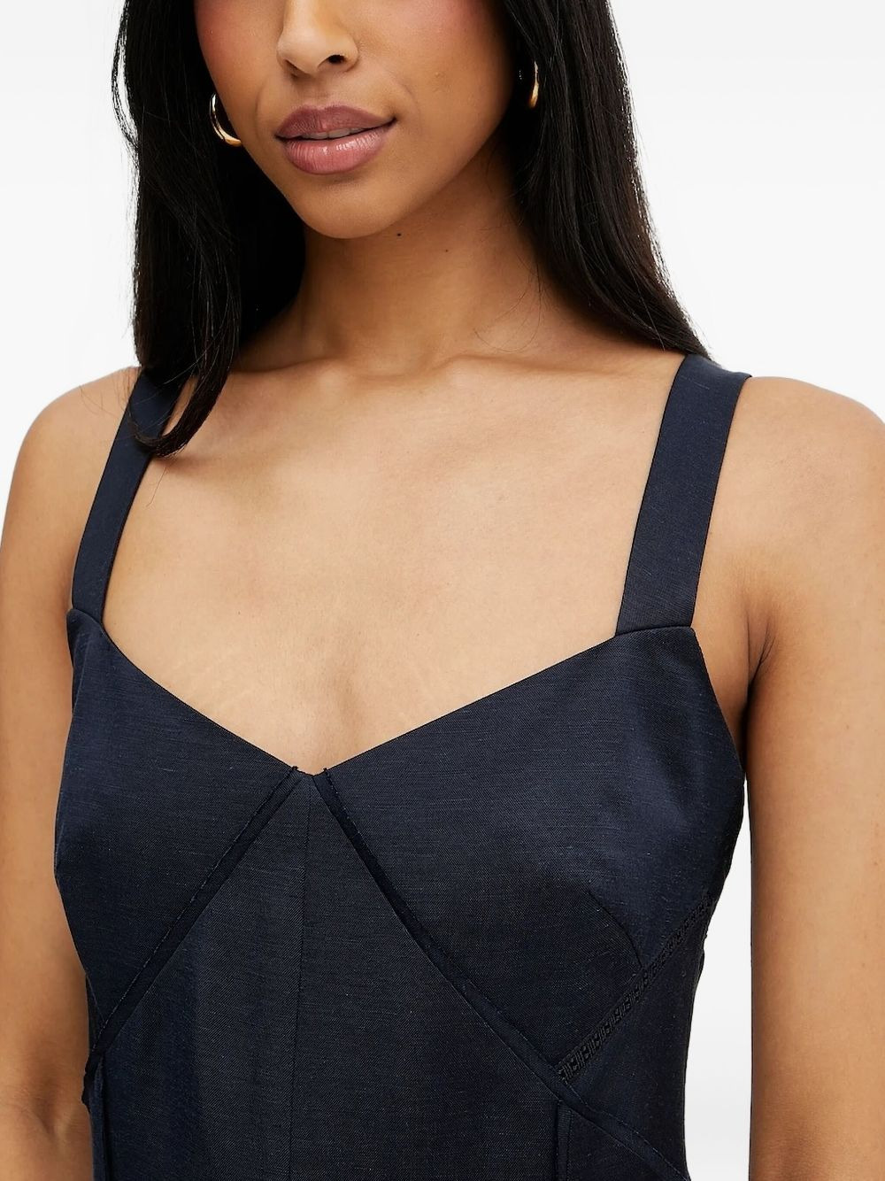 sleeveless midi dress - 4