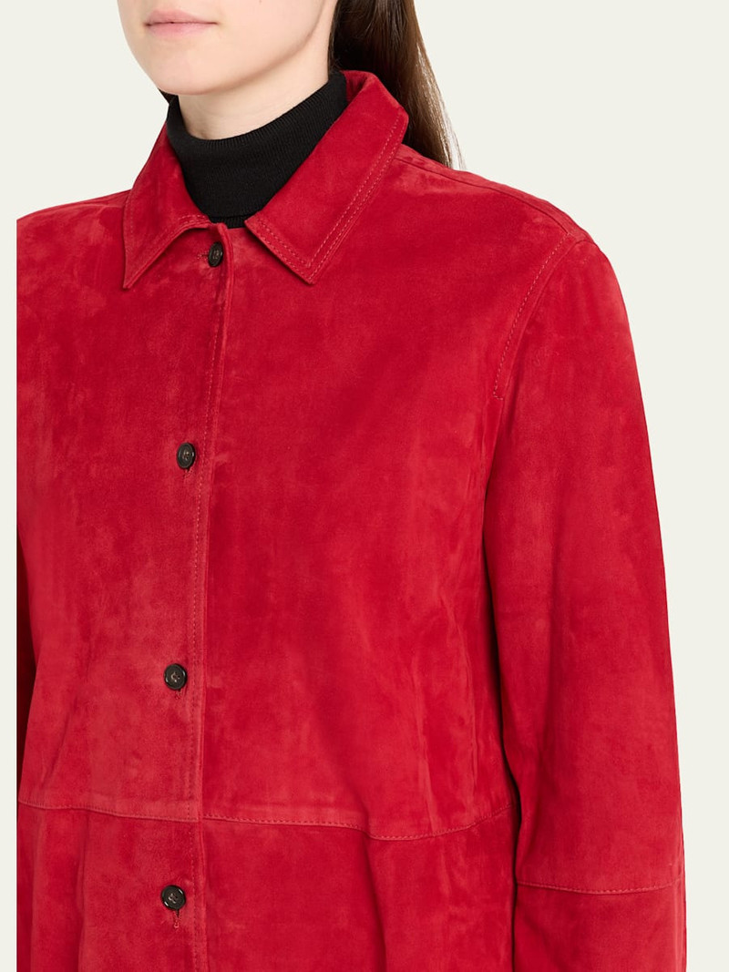 TOTEME Soft Suede Shirt outlook