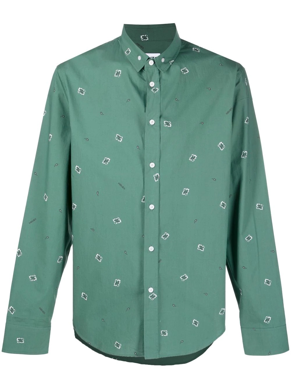 paisley-print cotton shirt - 1