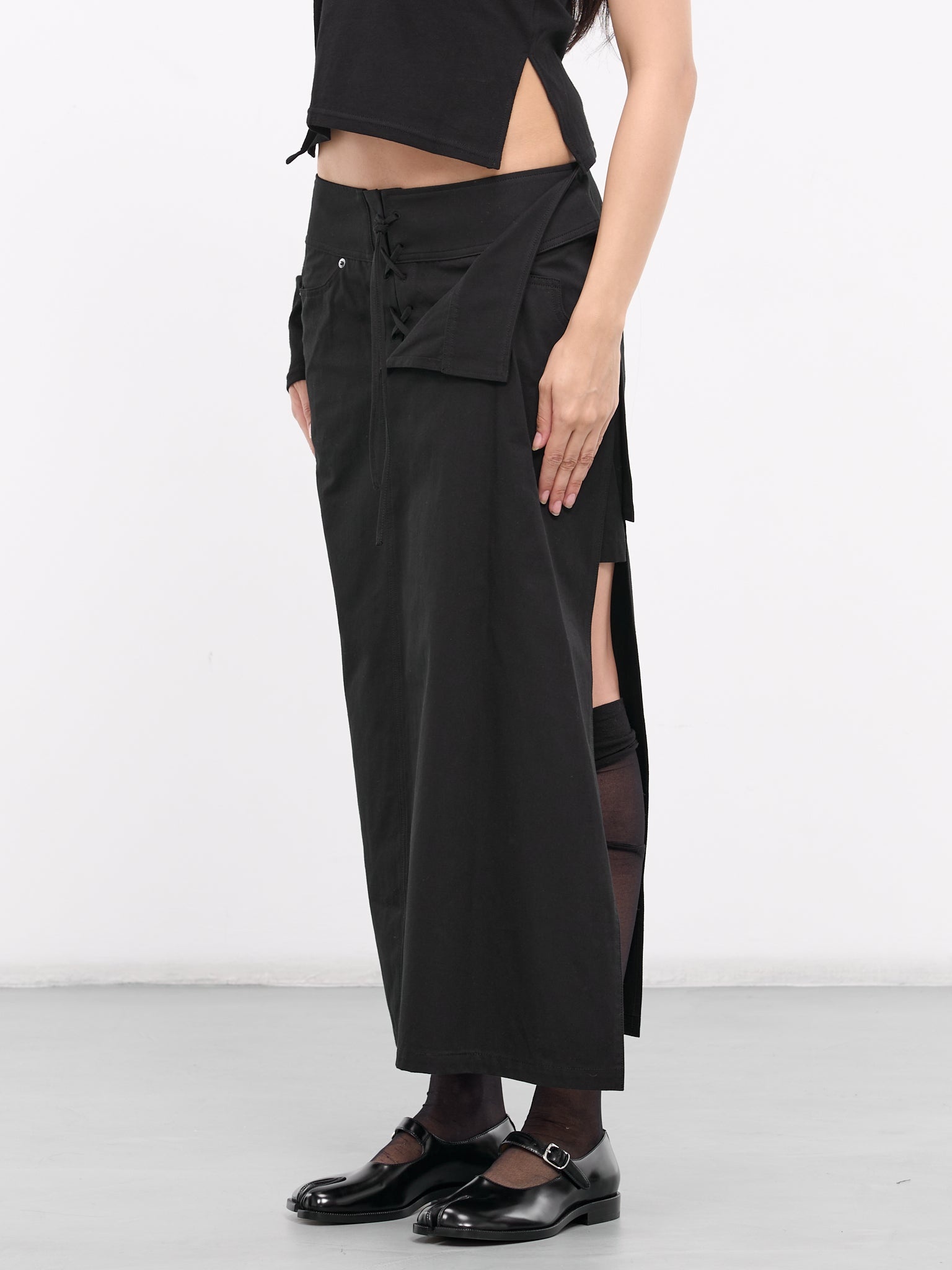 Lace-Up Maxi Skirt - 2