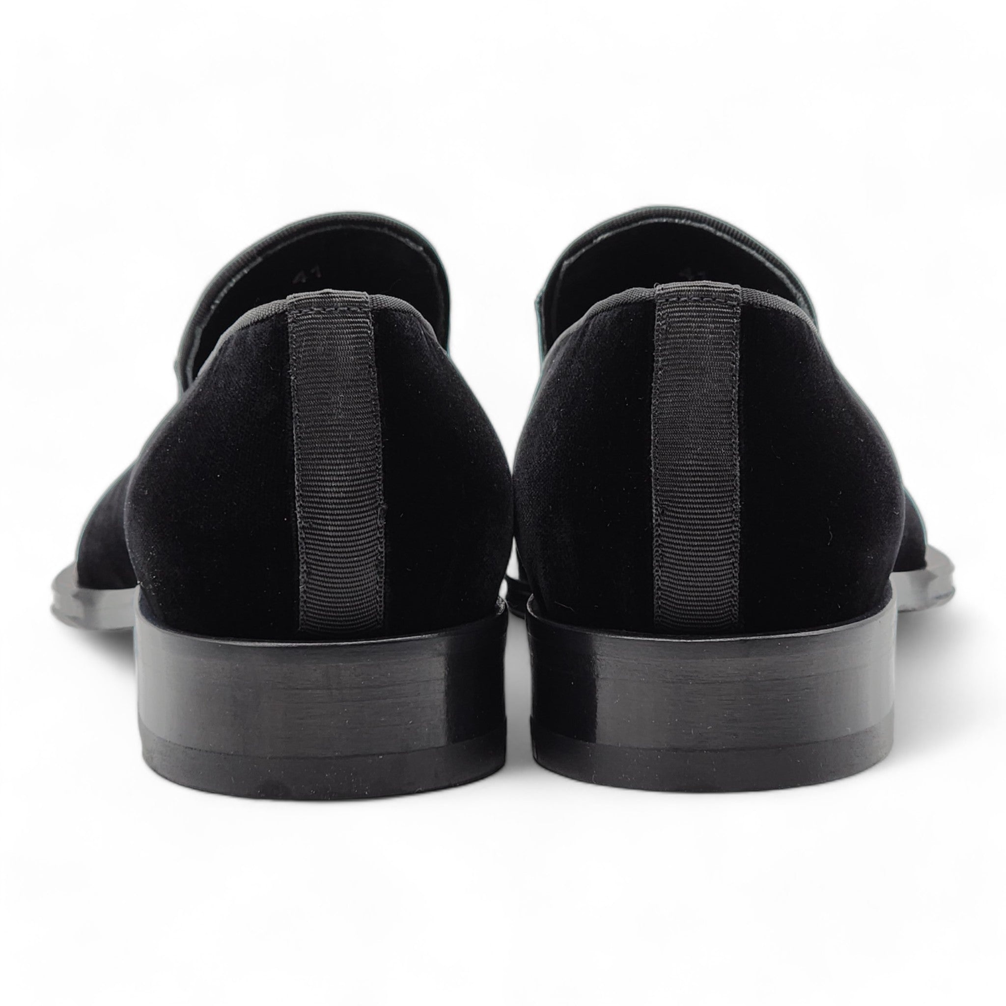 Dsquared2 Bow Detail Velvet Loafers in Black 41 - 5