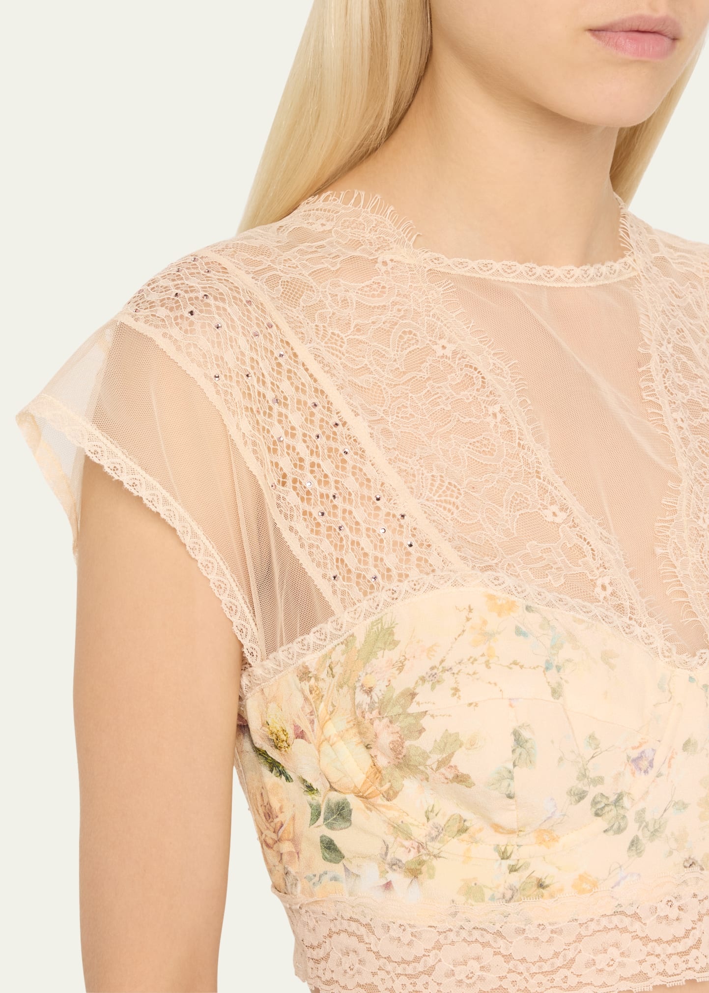 Adorned in Antiquity Lace Splice Top - 5