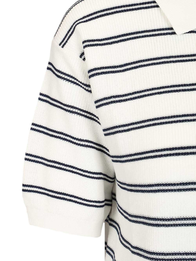 striped knitted polo top 5