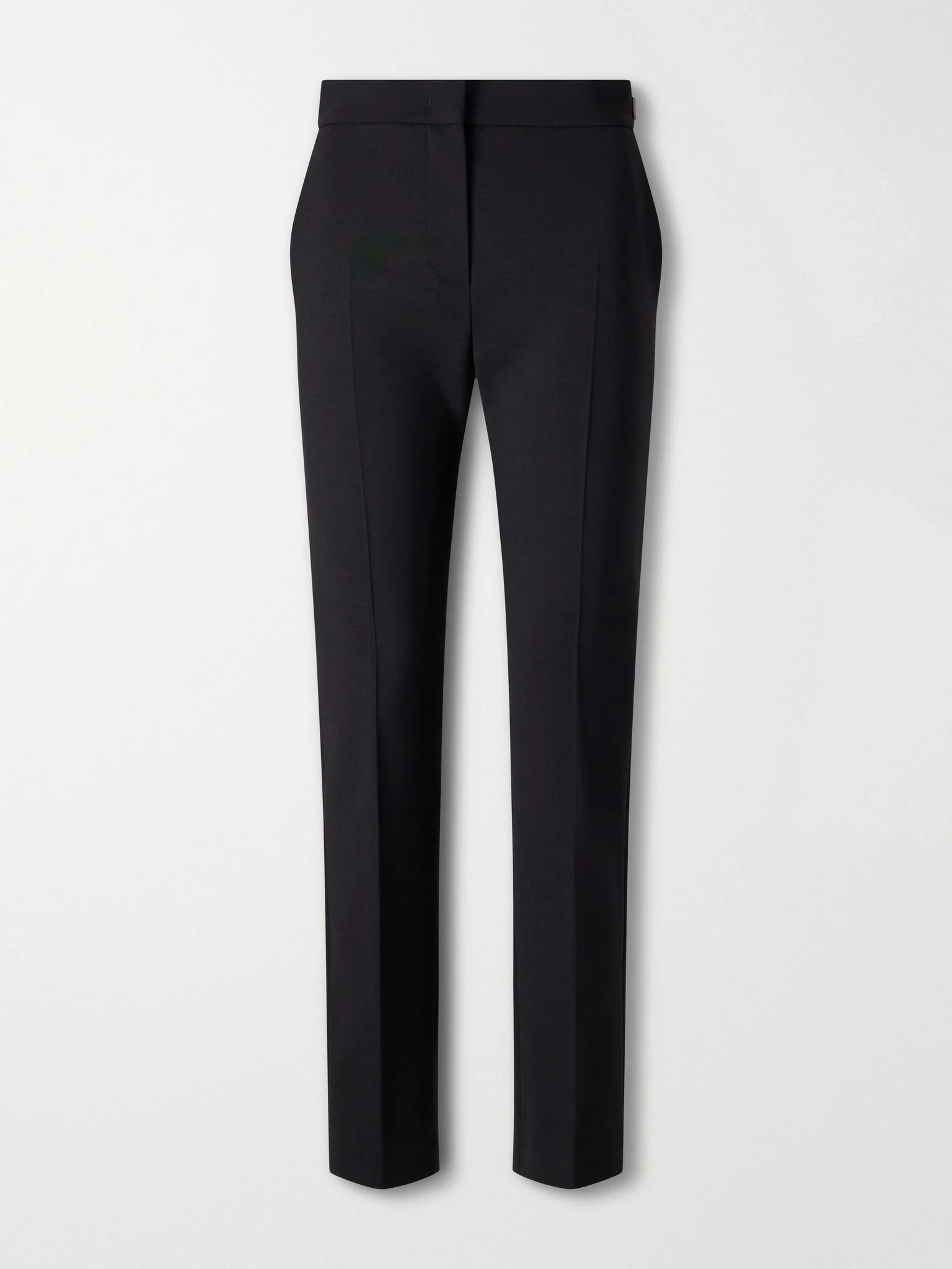 Acino wool-blend mid-rise slim-leg pants Black - 1