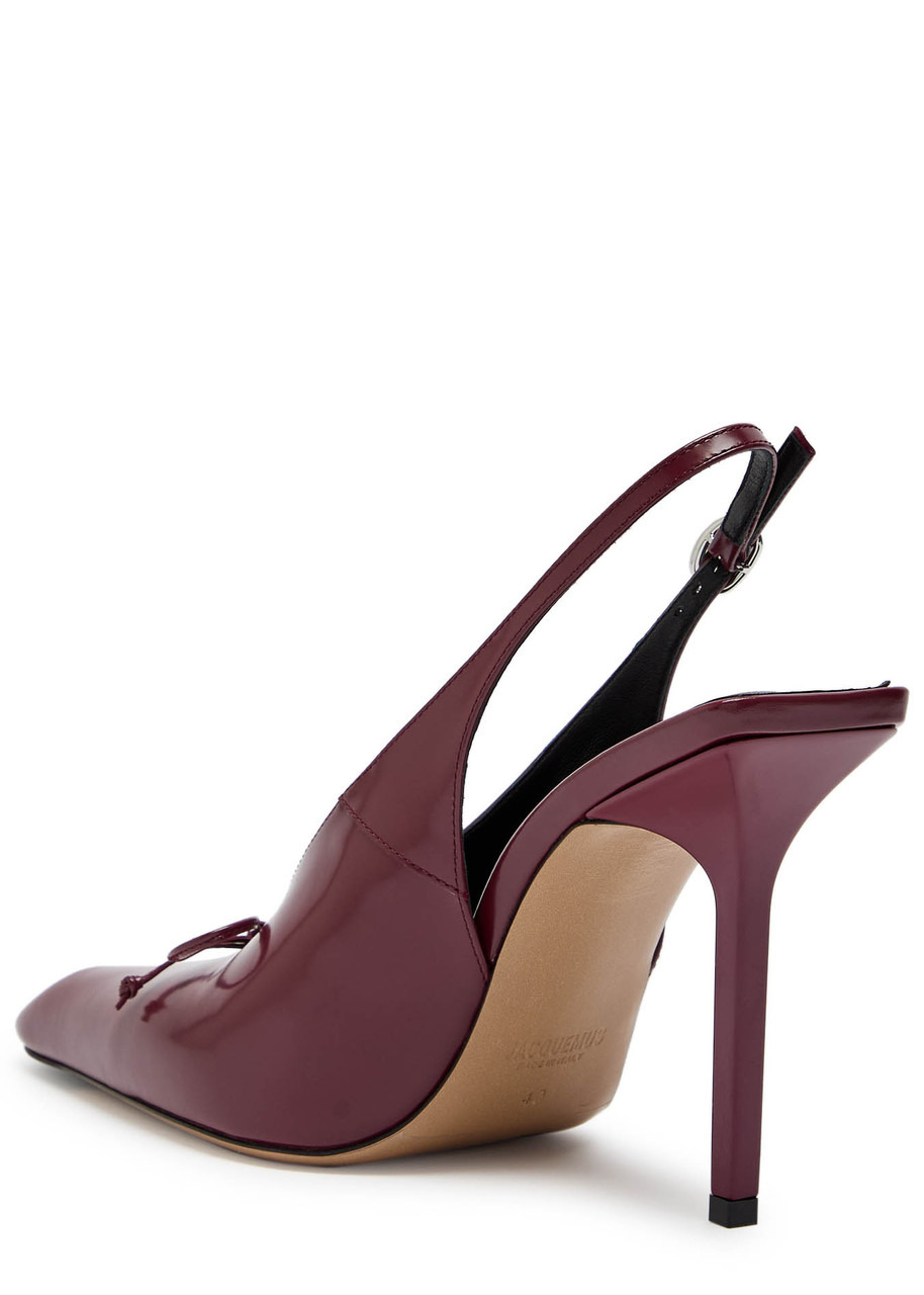 Jacquemus Les High Cubisto 100 Leather Slingback Pumps - 2