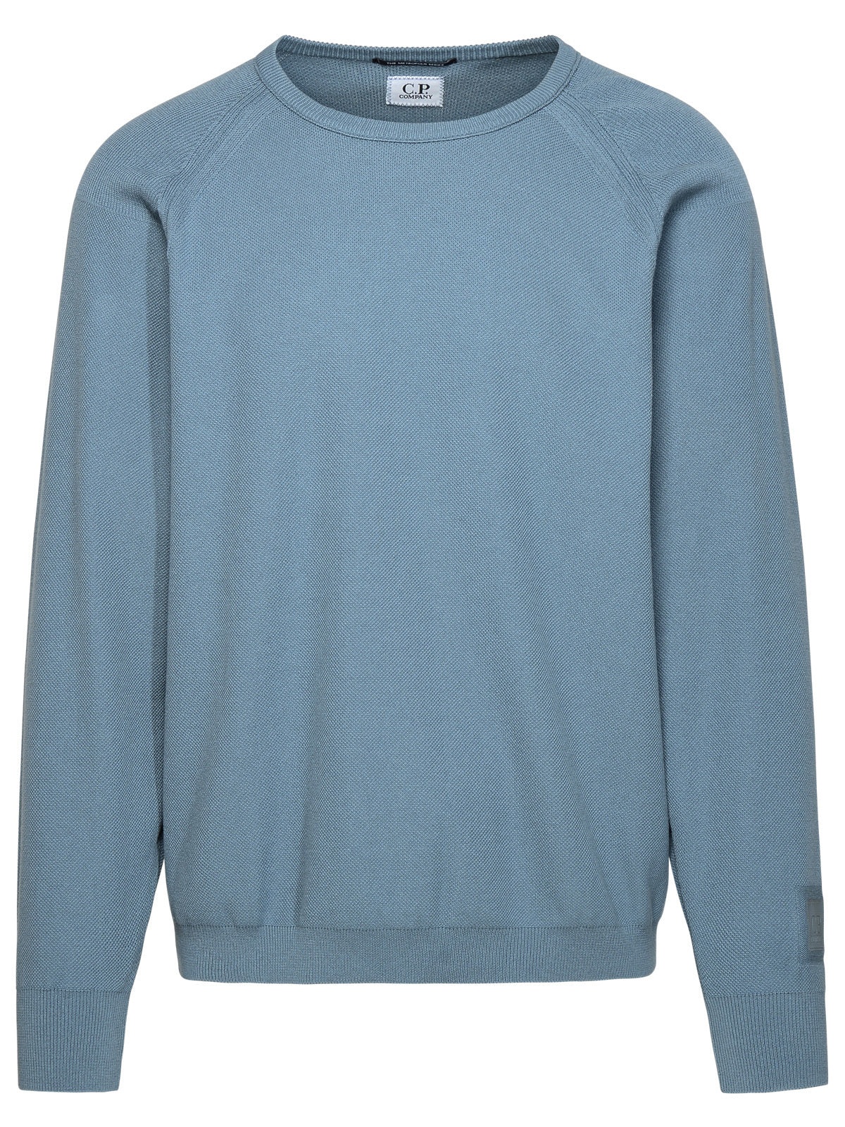 C.P. Company Man Petrol Blue Cotton Blend Sweater - 1