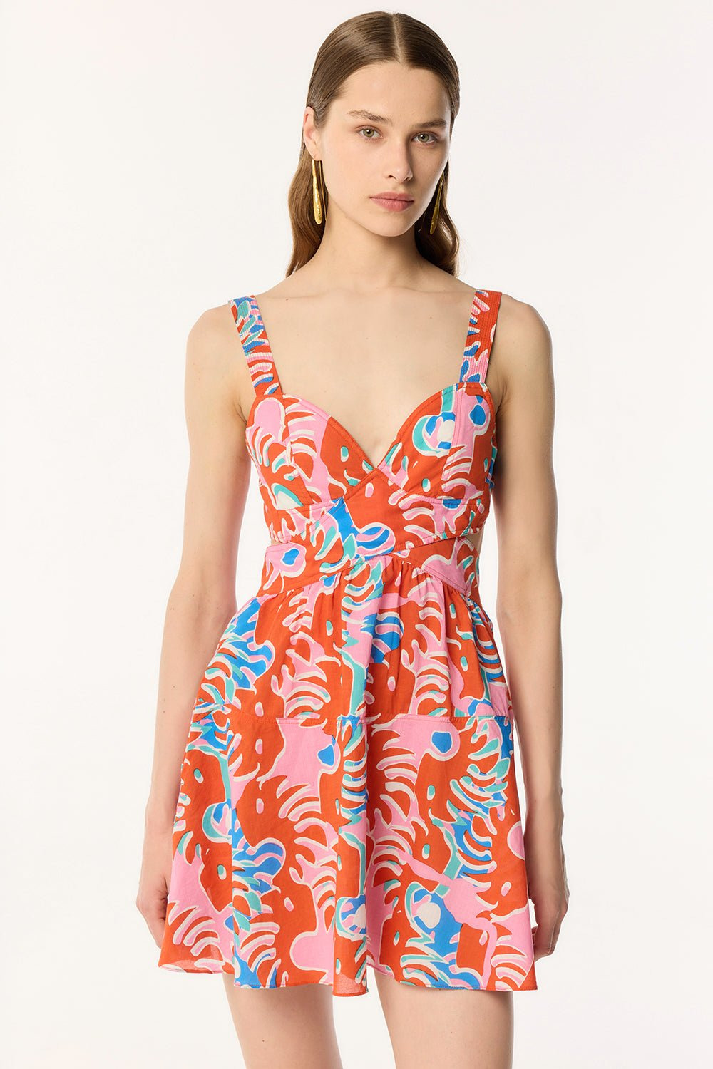 Mini Dress Coco - Red Geo Afro - 3