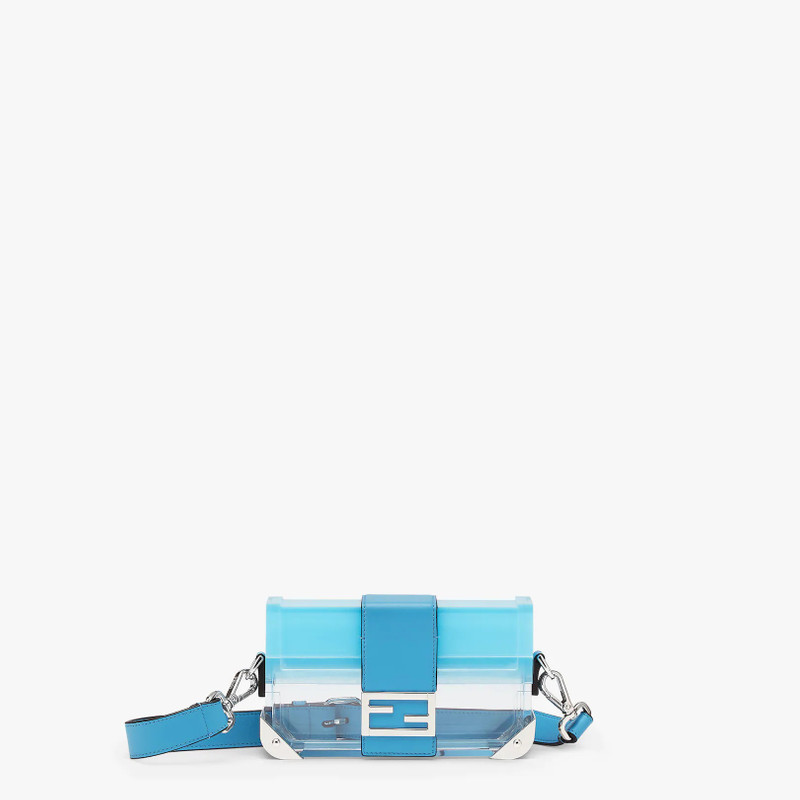 Light blue and transparent plexiglass bag 1