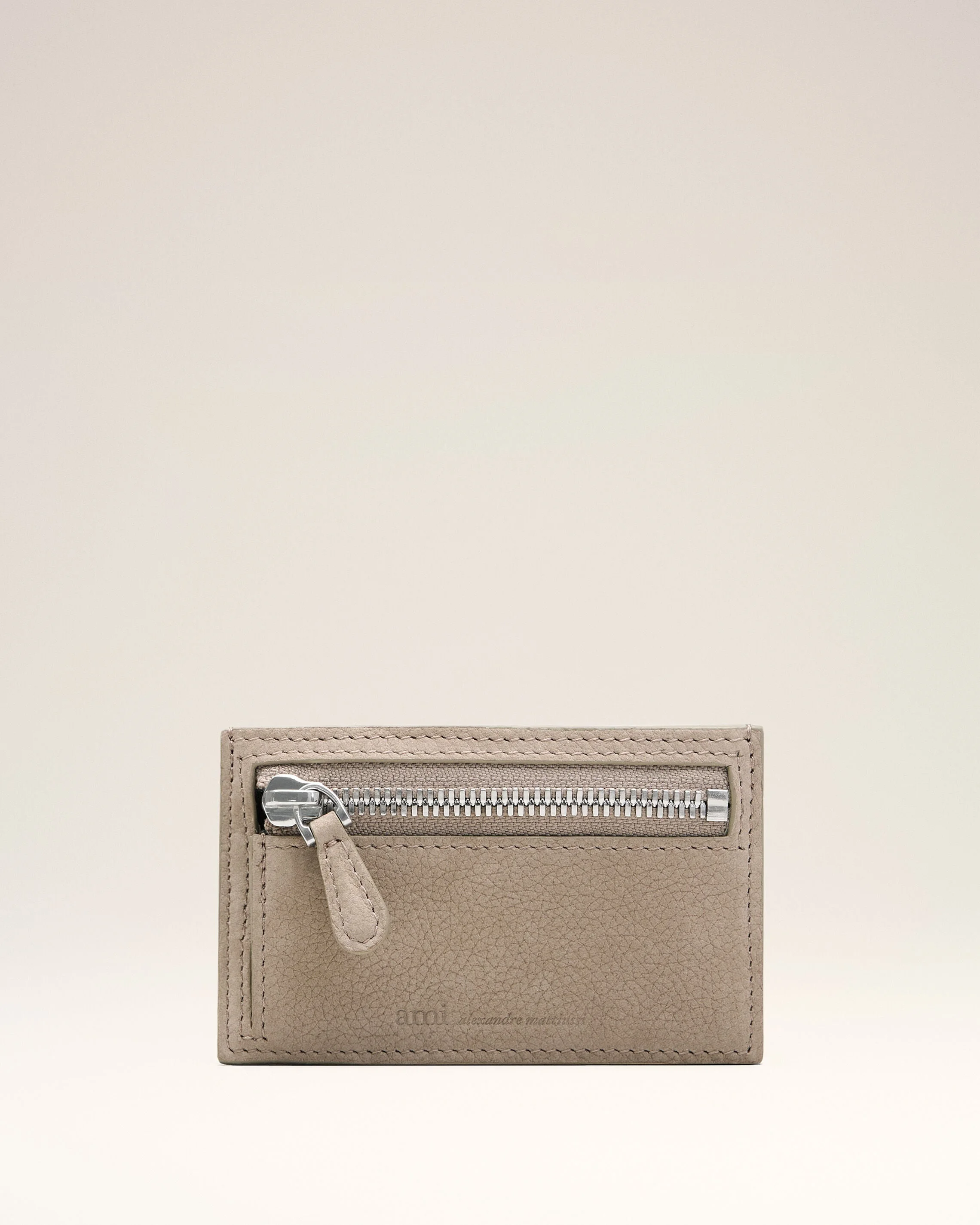 GREY COW LEATHER CARROUSEL ZIPPED CARD HOLDER - 1