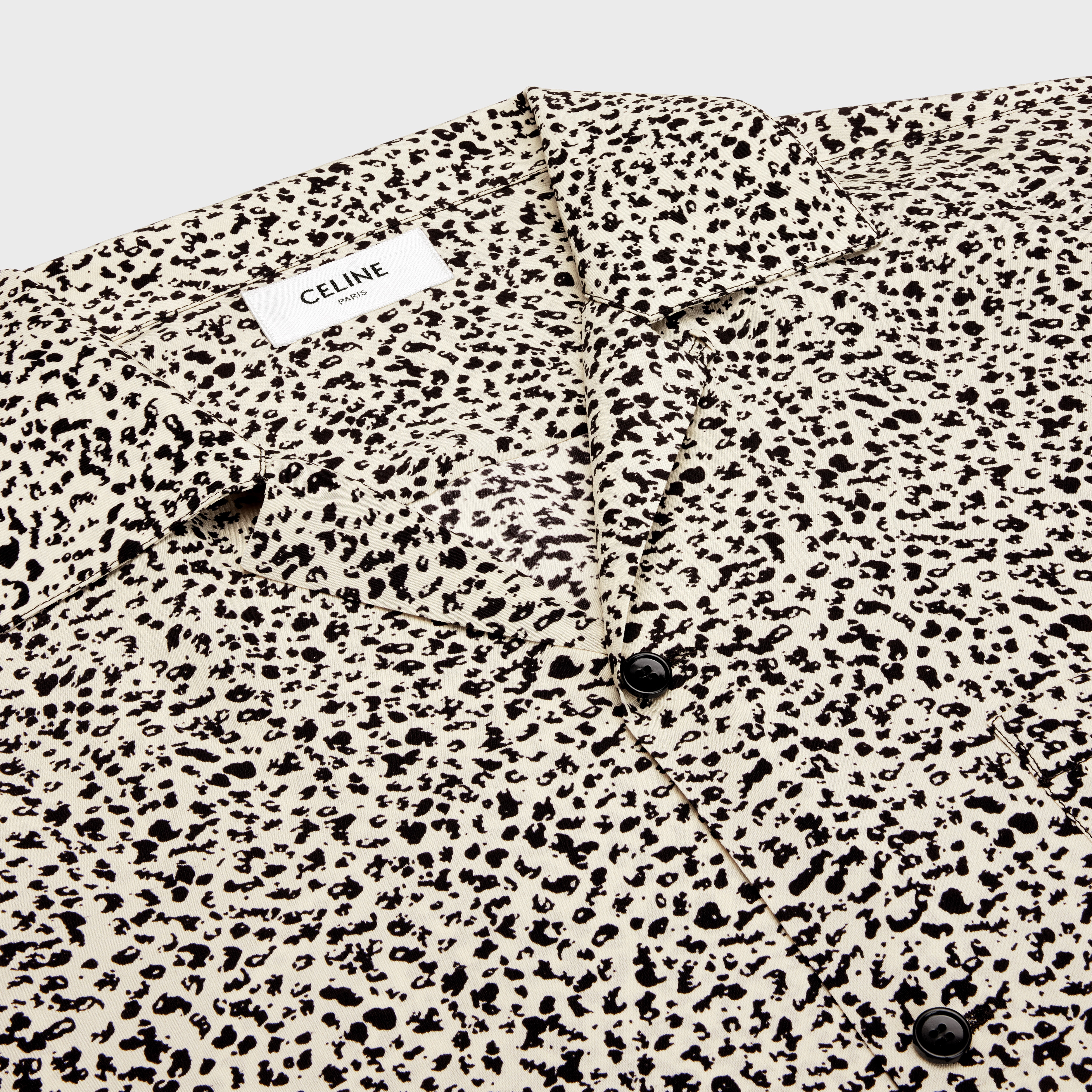 hawaiian shirt in printed crepe de chine - 3