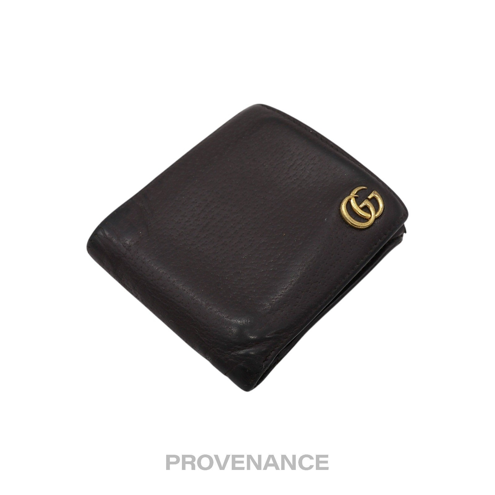 Gucci GG Marmont Bifold Wallet - Dark Chocolate Leather - 3