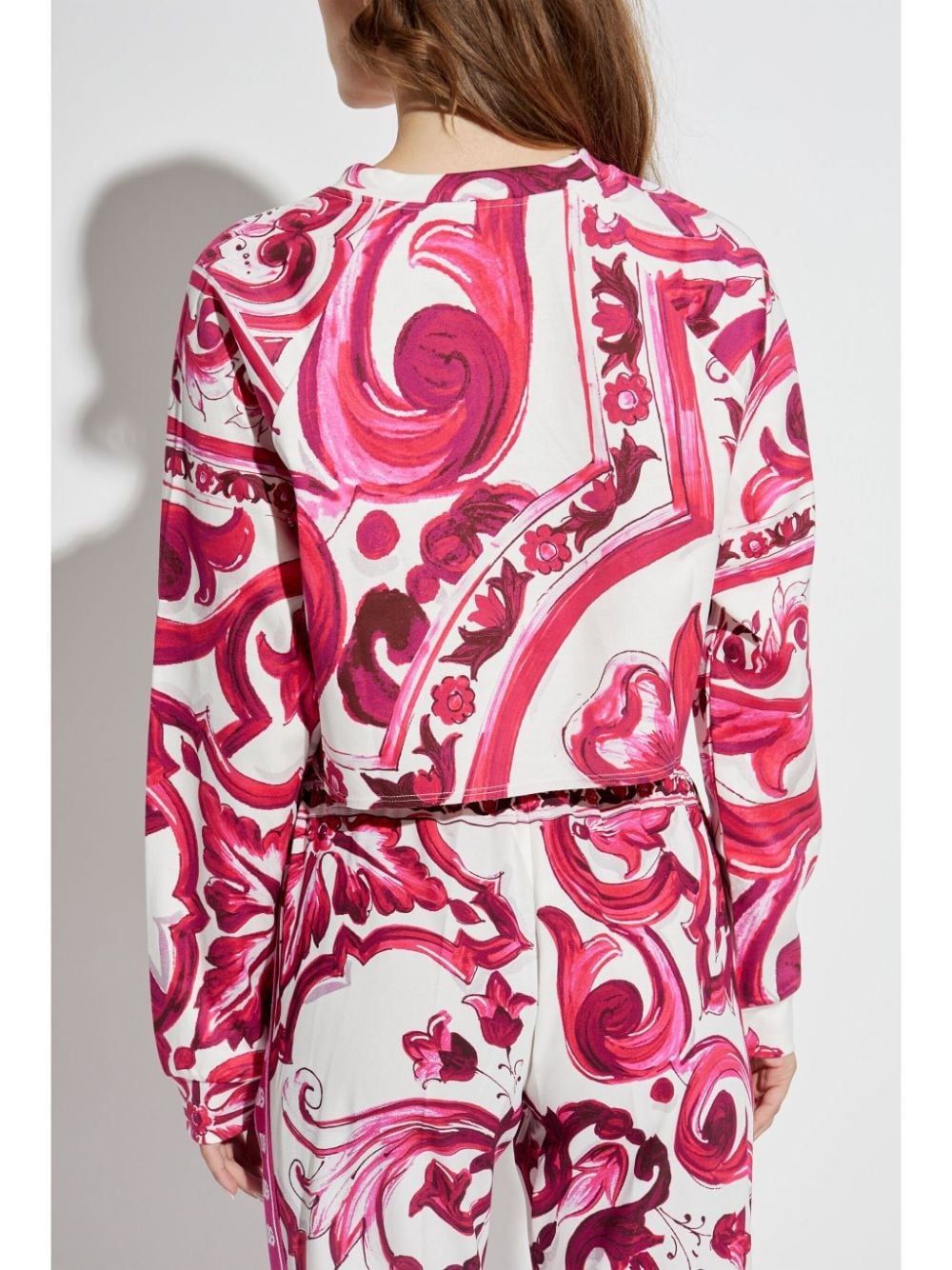 Majolica-print sweatshirt - 4
