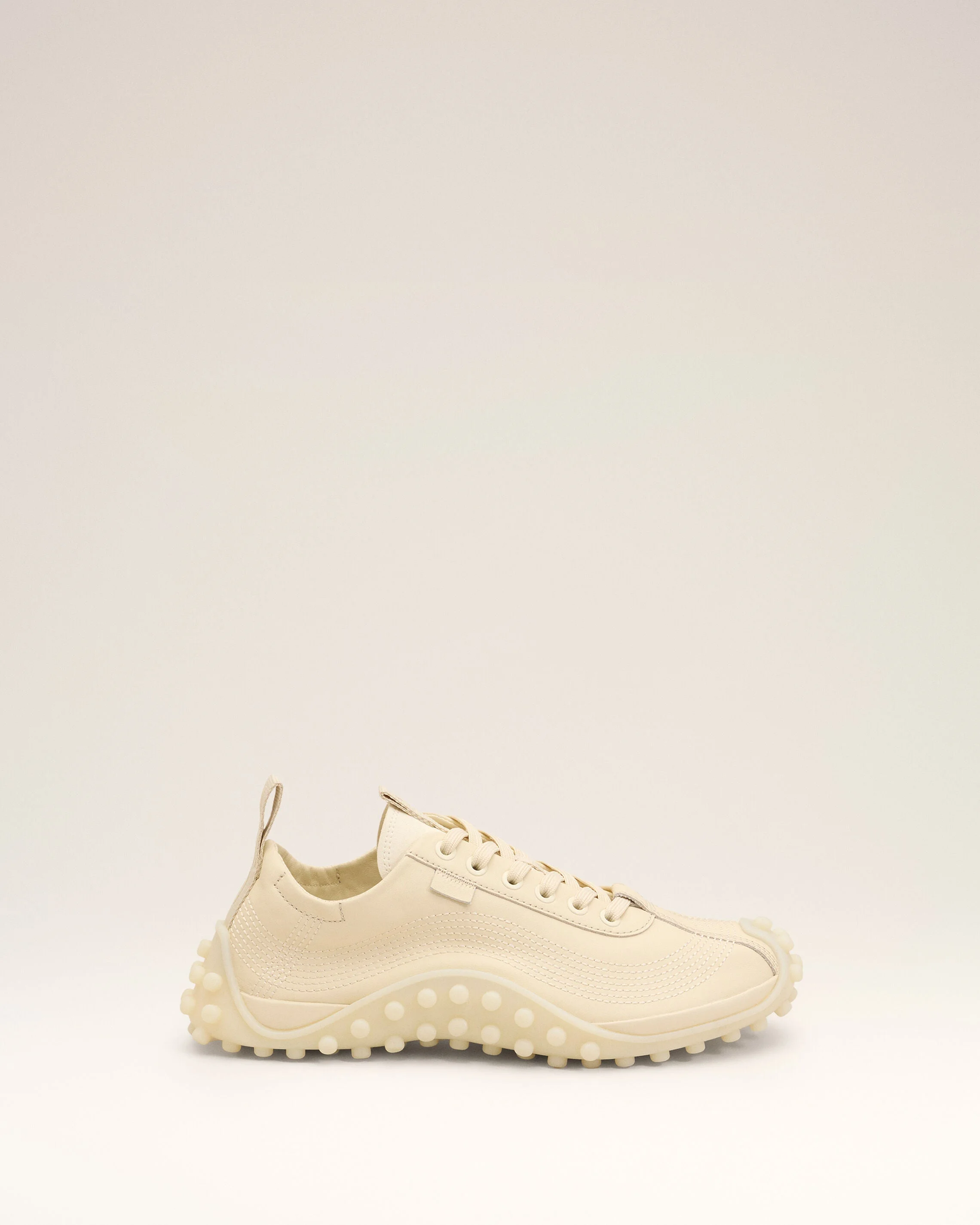 WHITE COW LEATHER MIRAGE SNEAKERS - 1