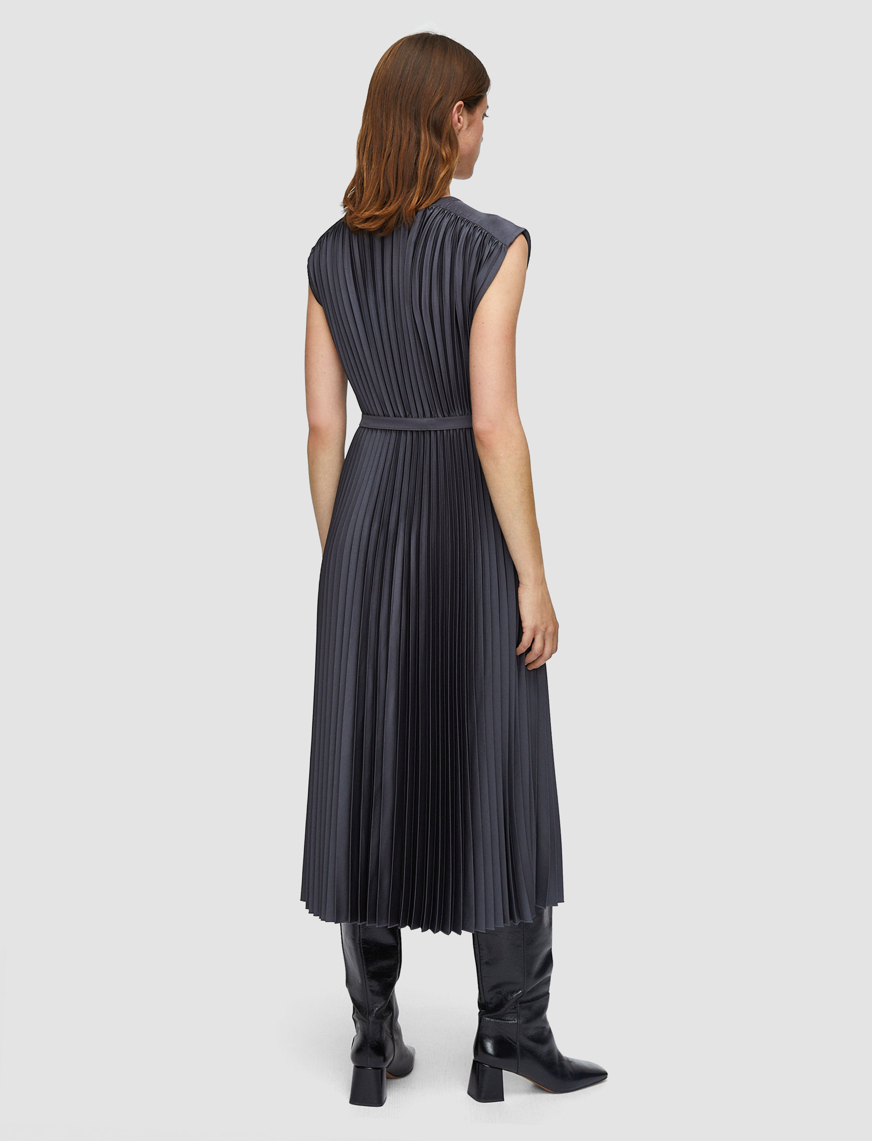 Volta Knit Weave Plissé Dress - 4
