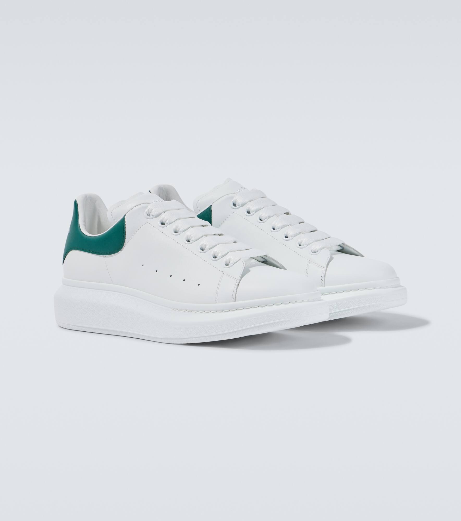 Oversized leather sneakers - 5