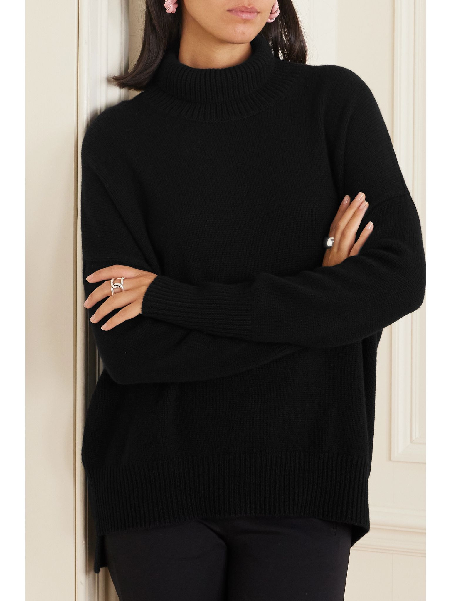 Heidi cashmere turtleneck sweater Black - 3