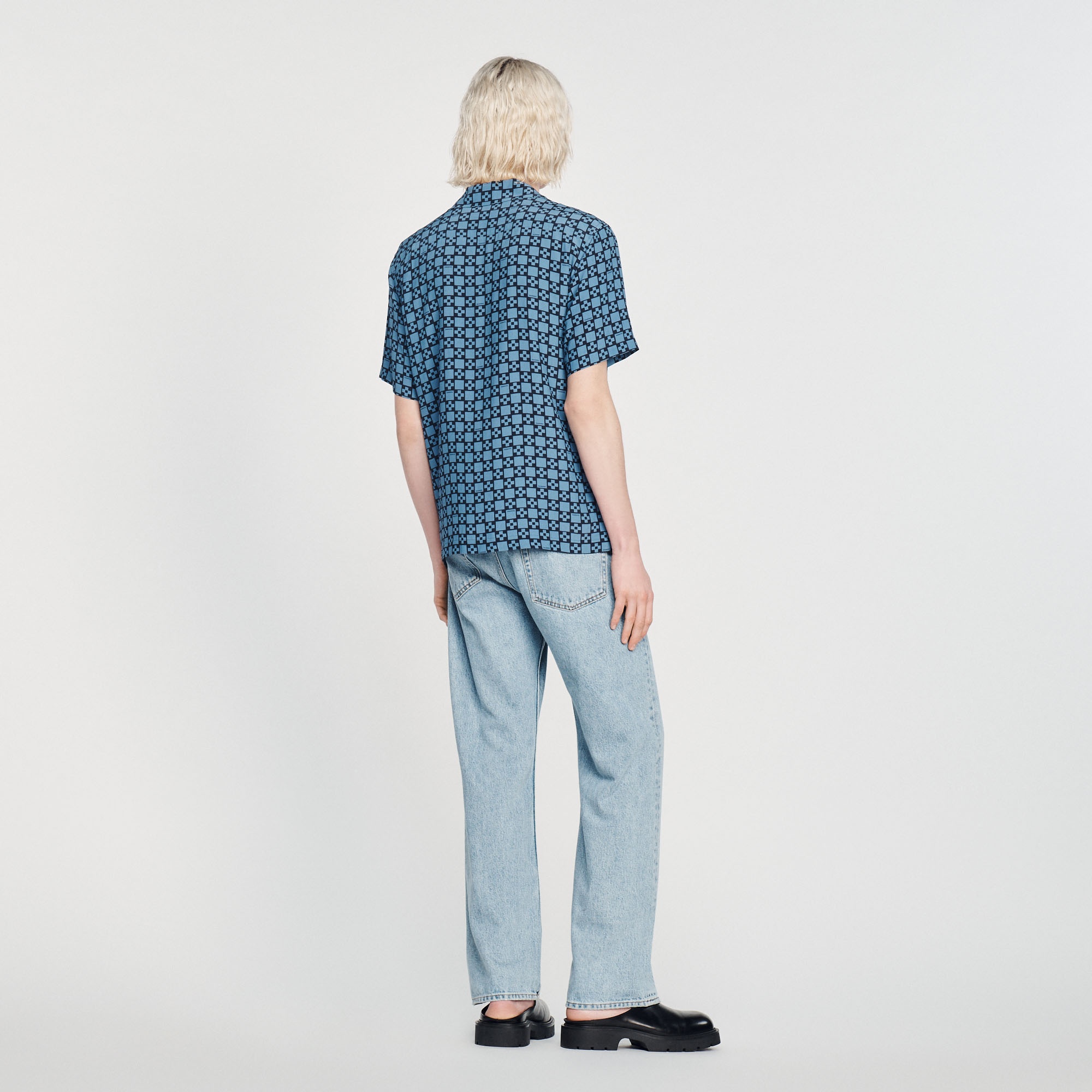 Flowing short-sleeved shirt - 6