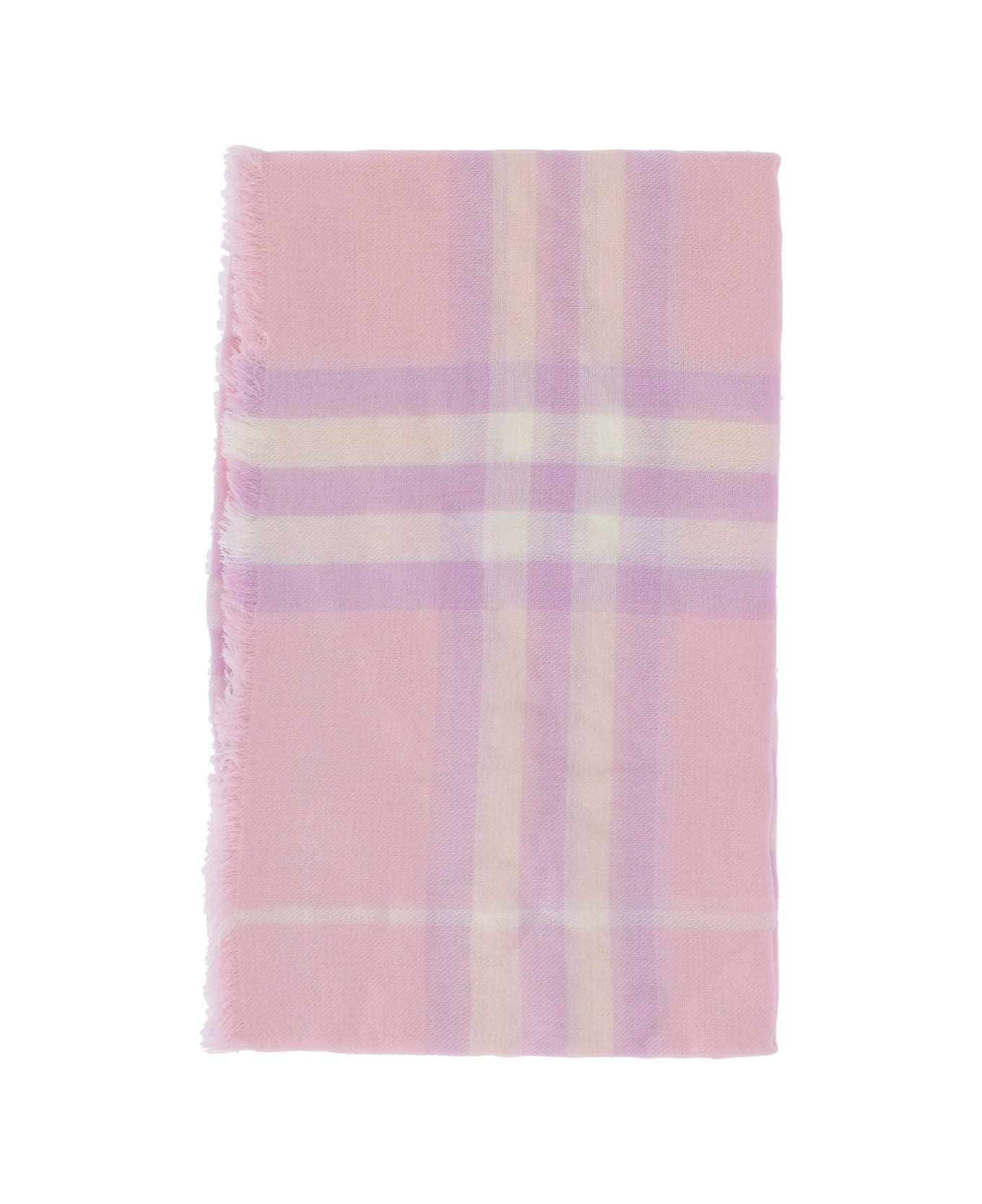 'check' Wool Scarf - 1