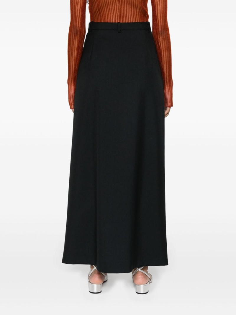 high-waist gabardine long skirt 4