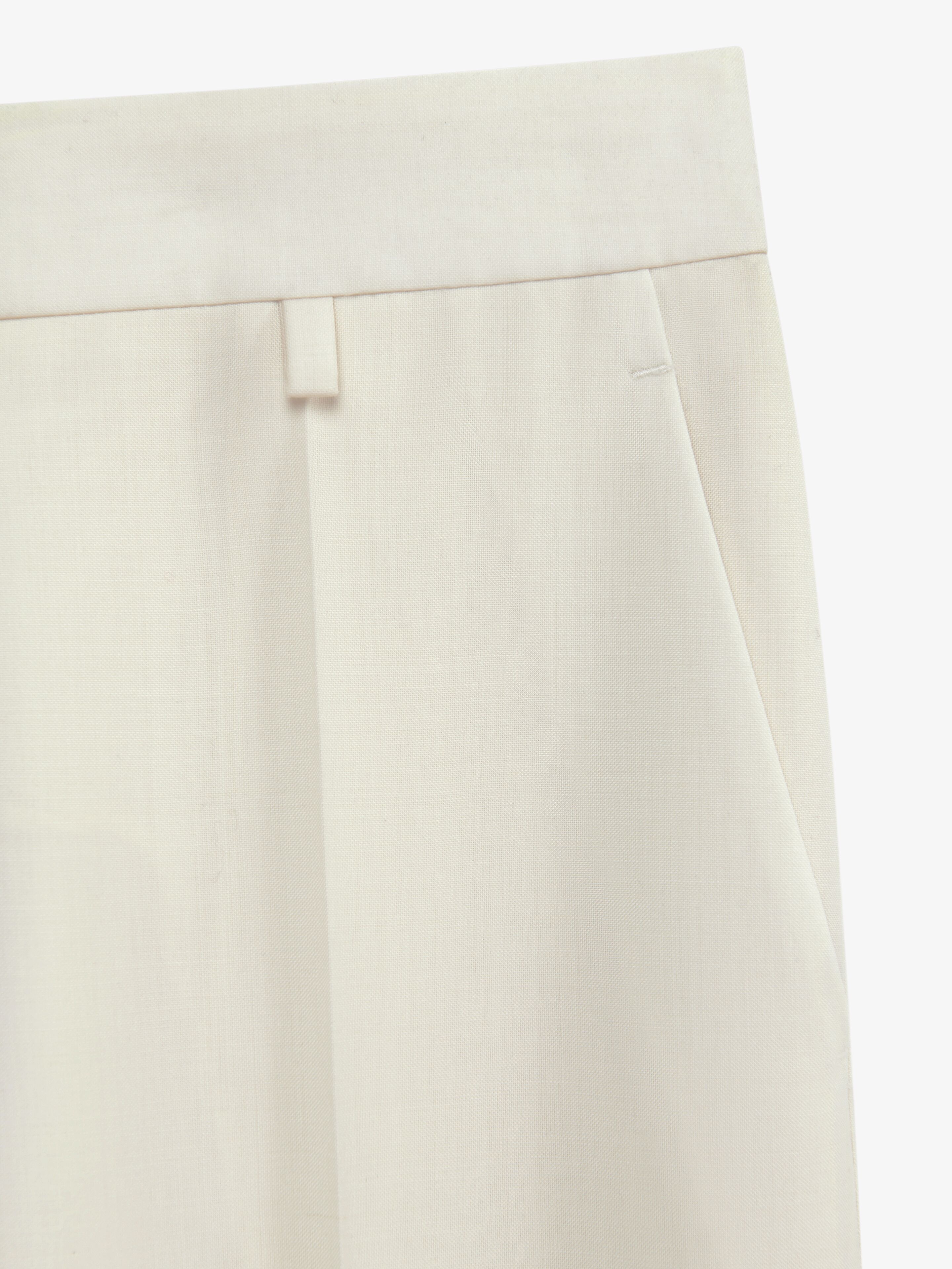 SLIM FIT PANTS IN WOOL AND MOHAIR - 5