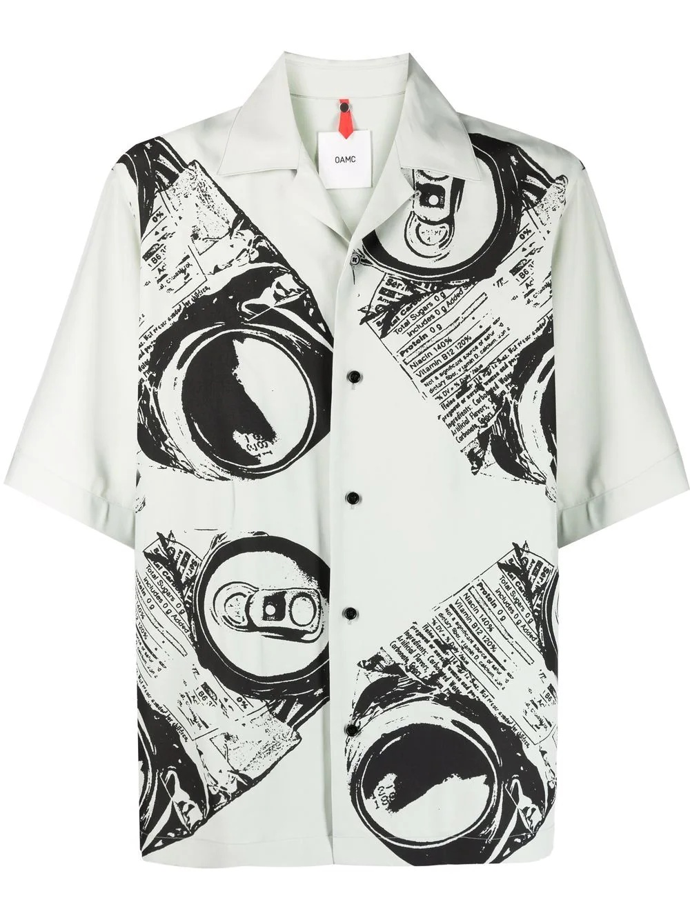 graphic-print short-sleeved shirt - 1