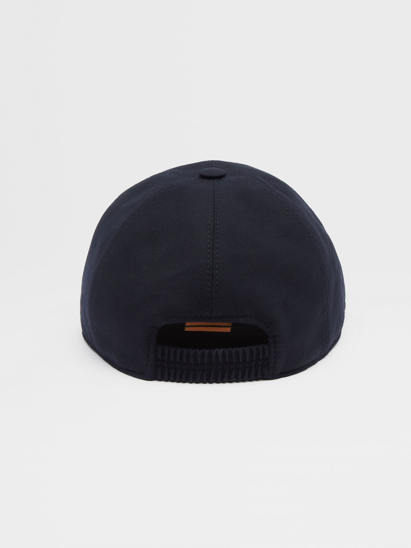 DARK BLUE 12MILMIL12 WOOL BASEBALL CAP 3