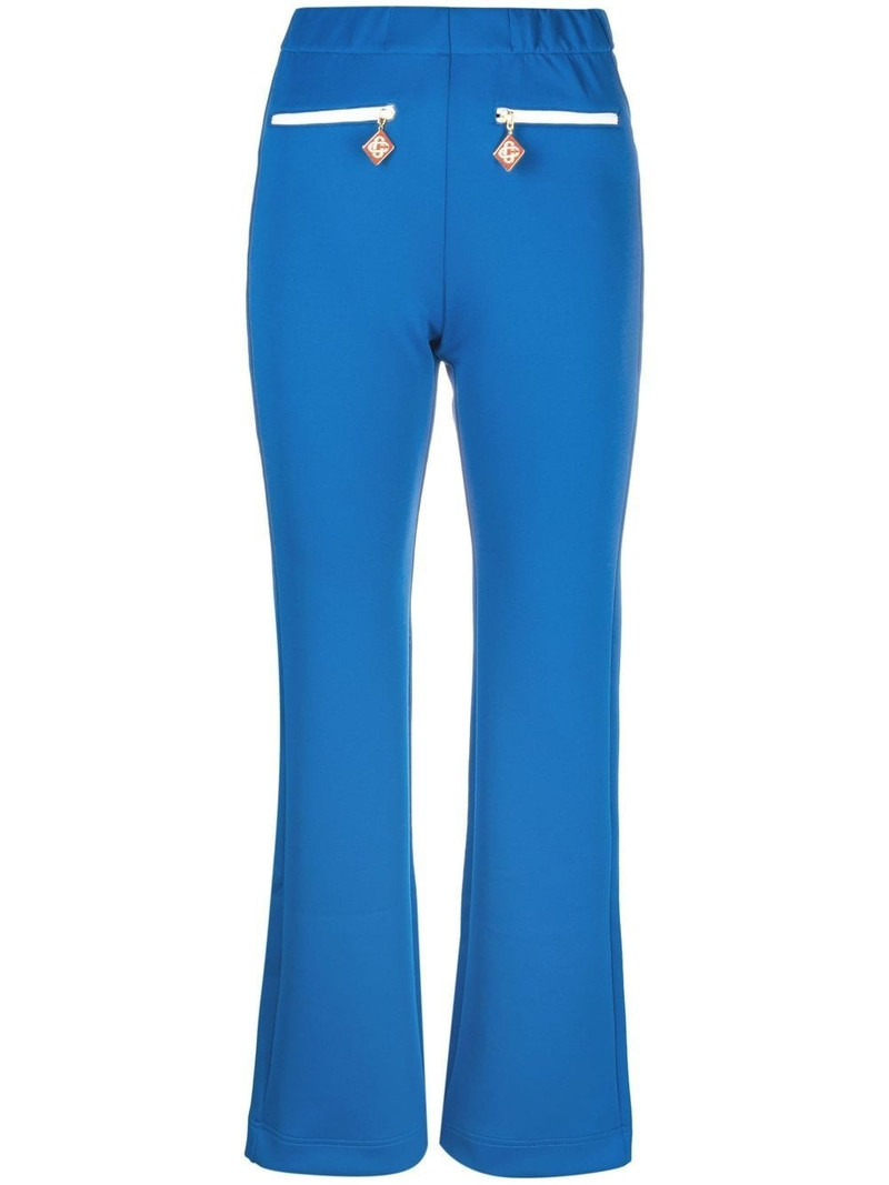 logo-charm flared trousers 1