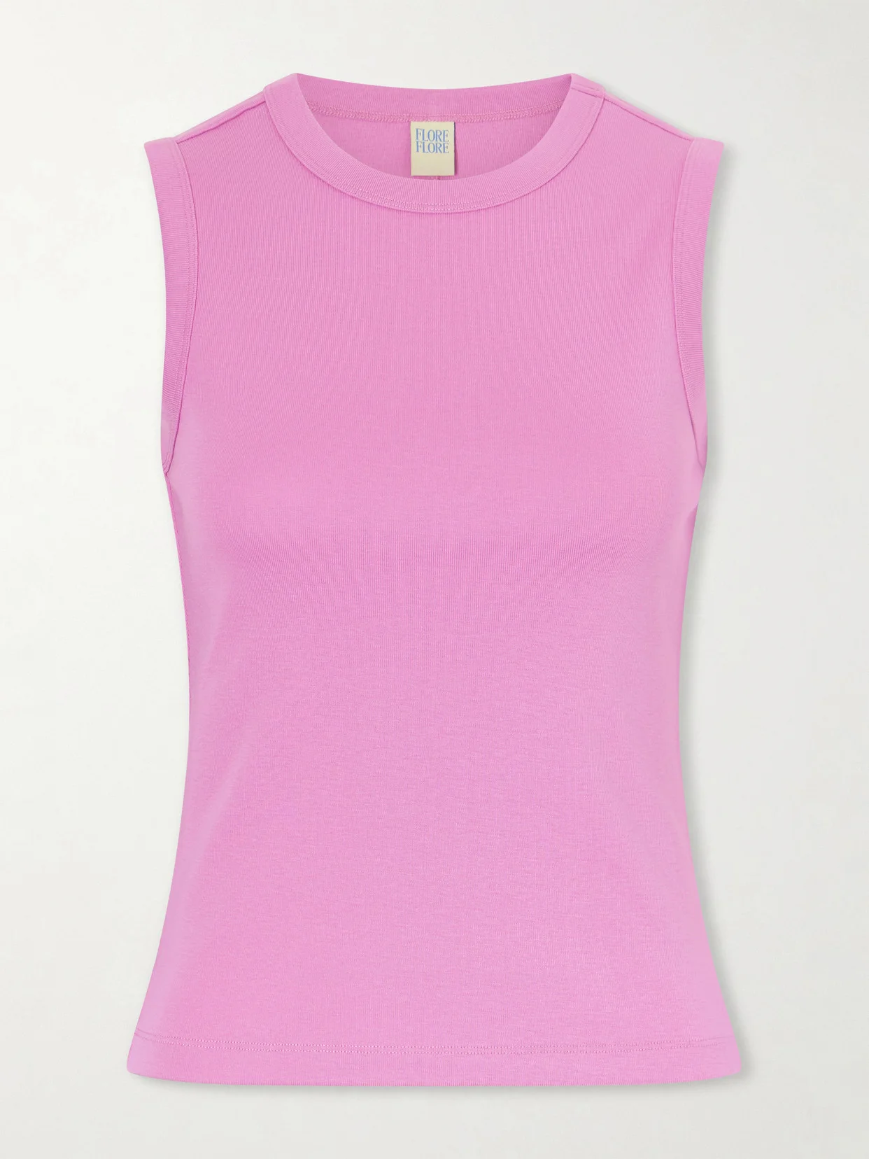Esmé Ribbed Organic Cotton-jersey Tank - 1