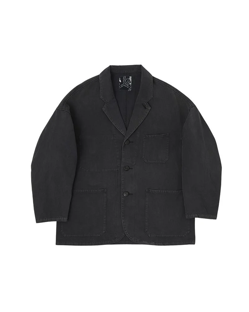 HAMMONS CHORE JKT DMGD BLACK - 1