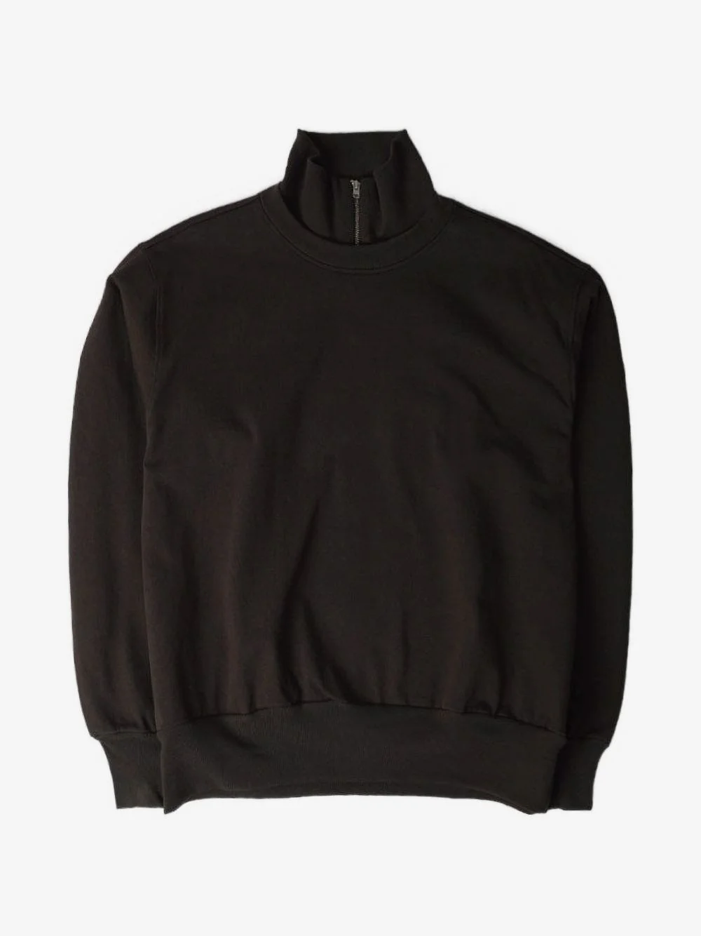 quarter-zip dropped-shoulder sweater - 1