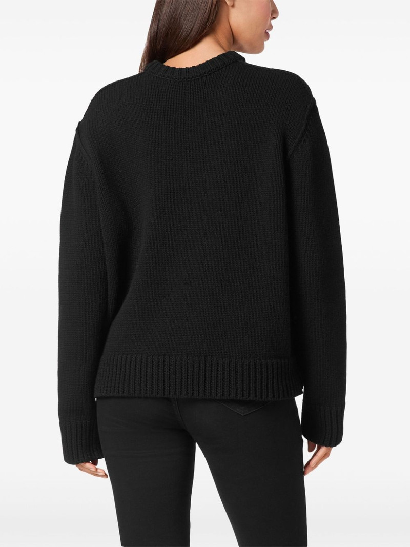PHILIPP PLEIN intarsia-knit logo jumper outlook
