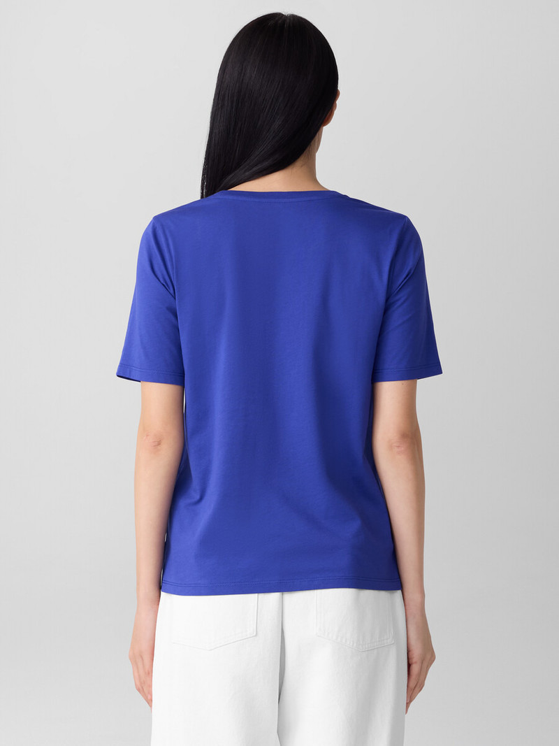 Organic Pima Cotton Jersey Round Neck Tee 4