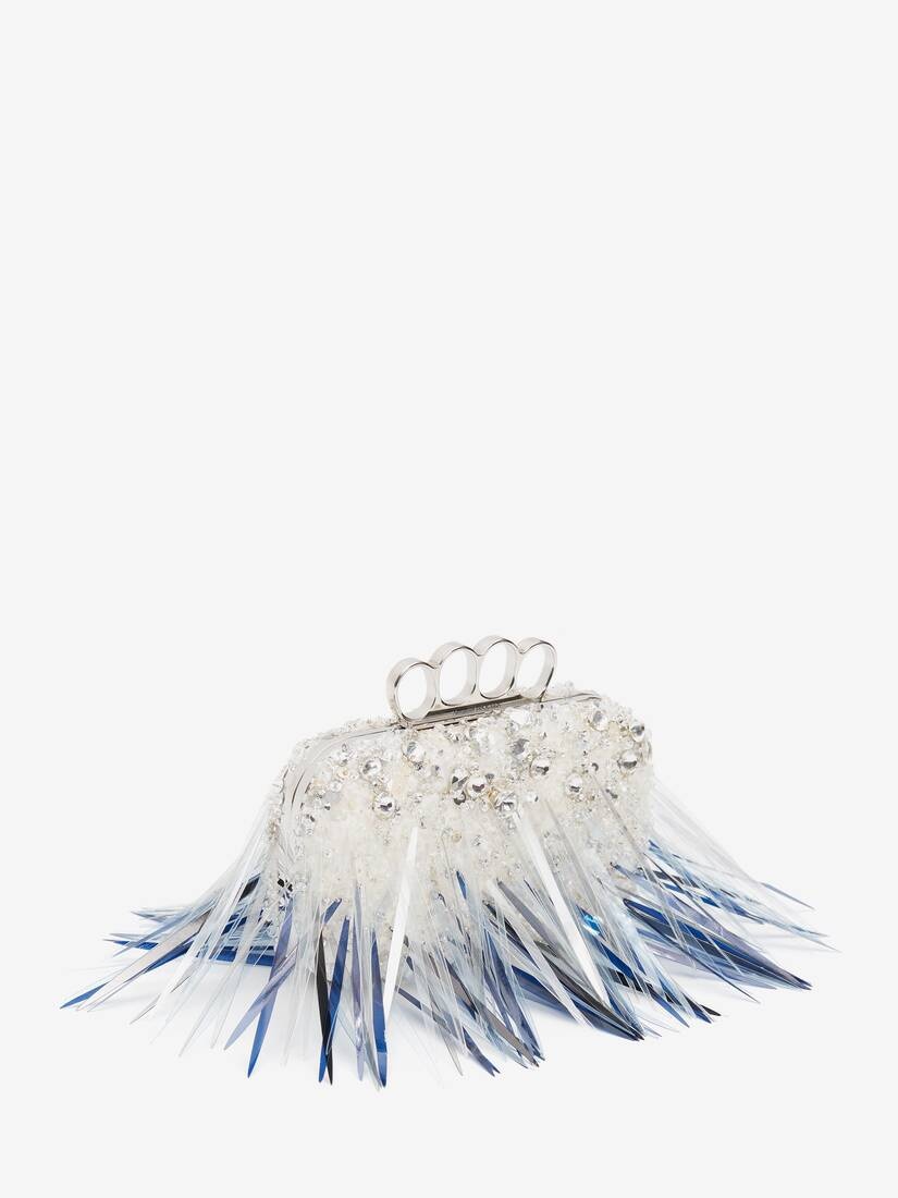 Four-ring Clutch in Silver - 5