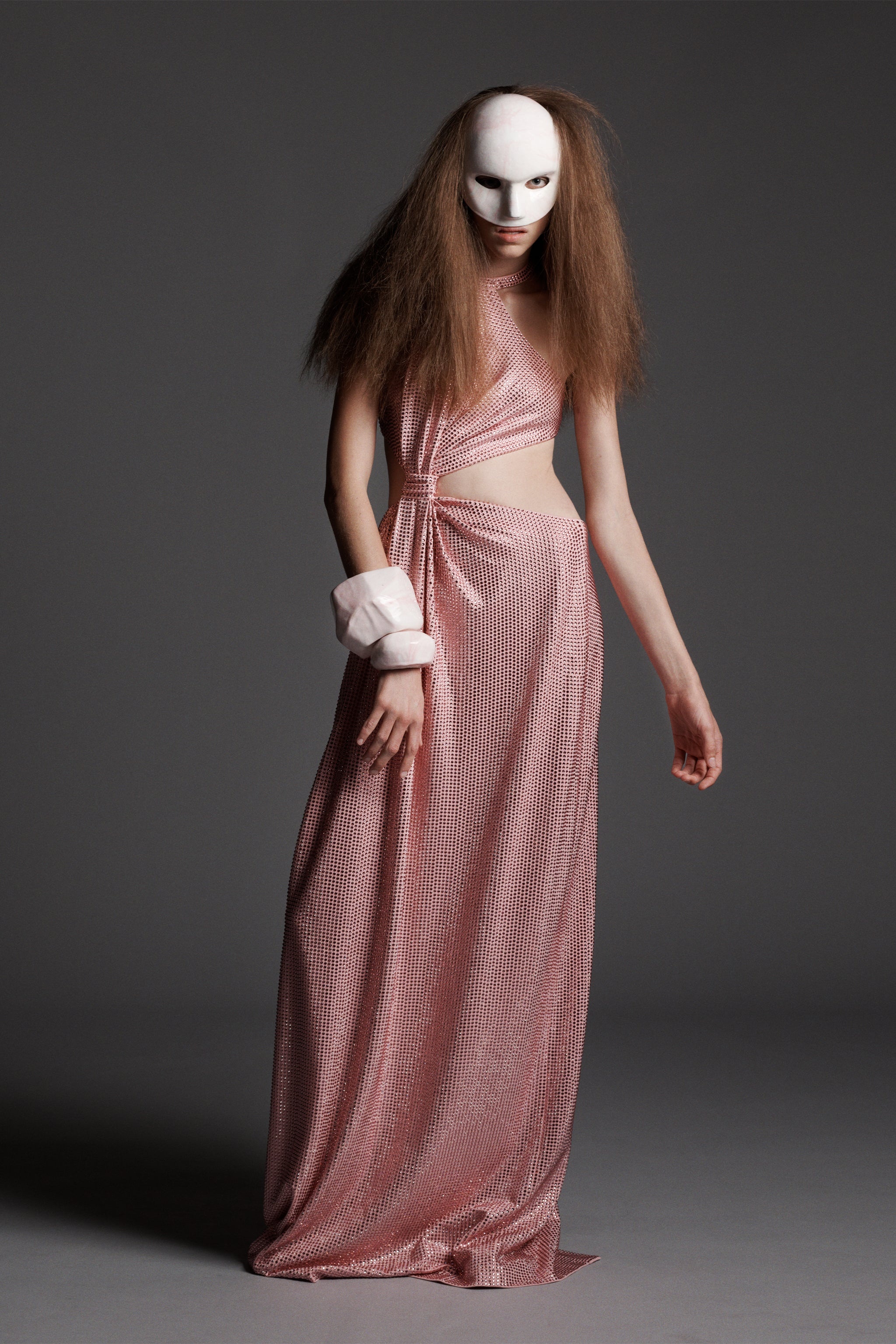 CRYSTAL EMBELLISHED KNOT GOWN - 1