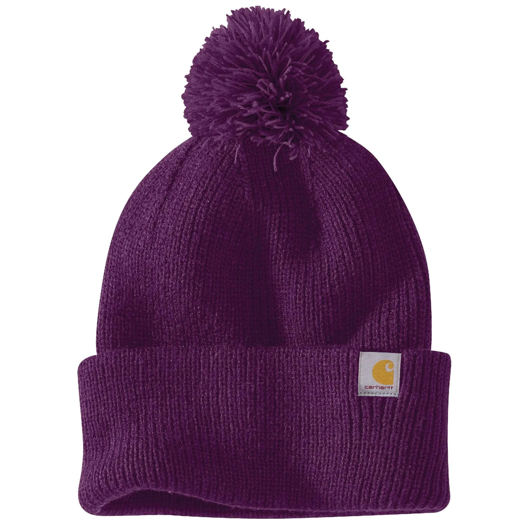 Women's Knit Pom-Pom Cuffed Beanie - 1