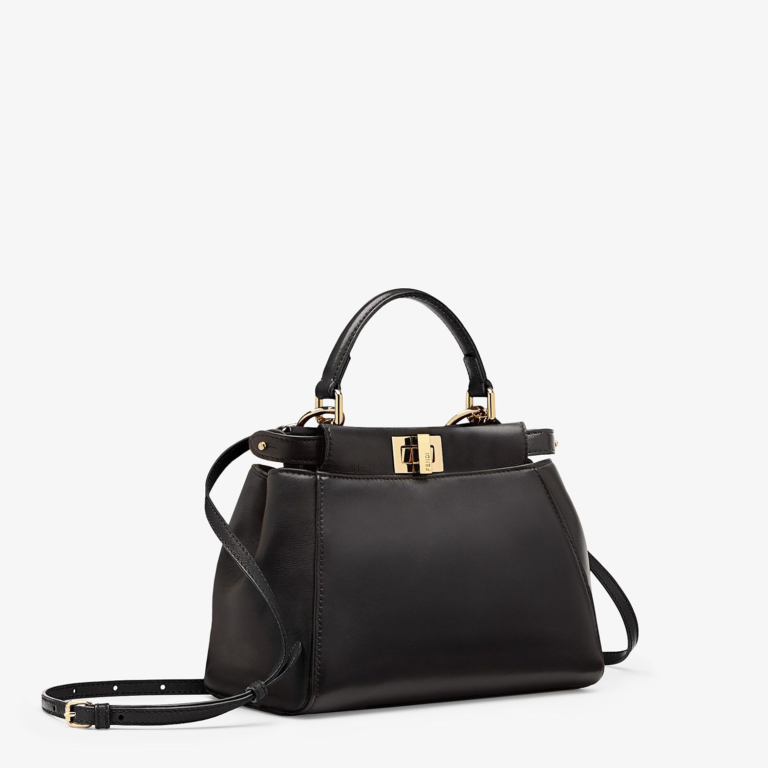 Black nappa handbag - 3