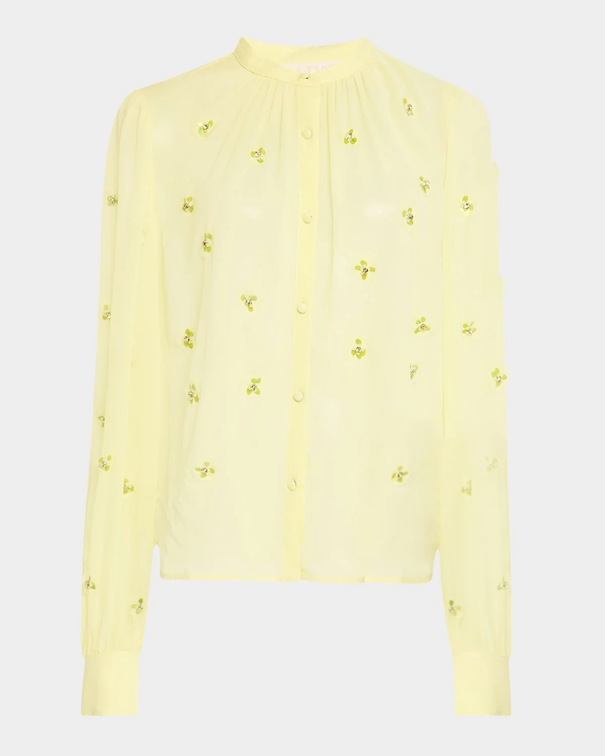 Bea Beaded Silk Blouse - 1