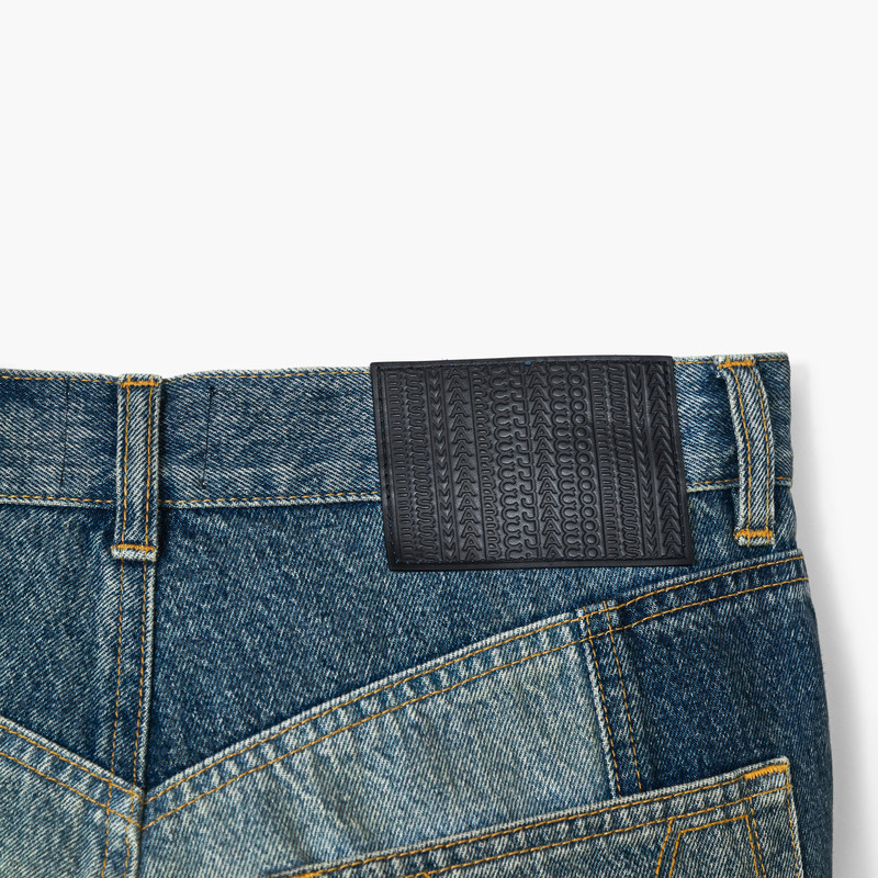 PATCHWORK DENIM CROPPED FLARE JEAN 6