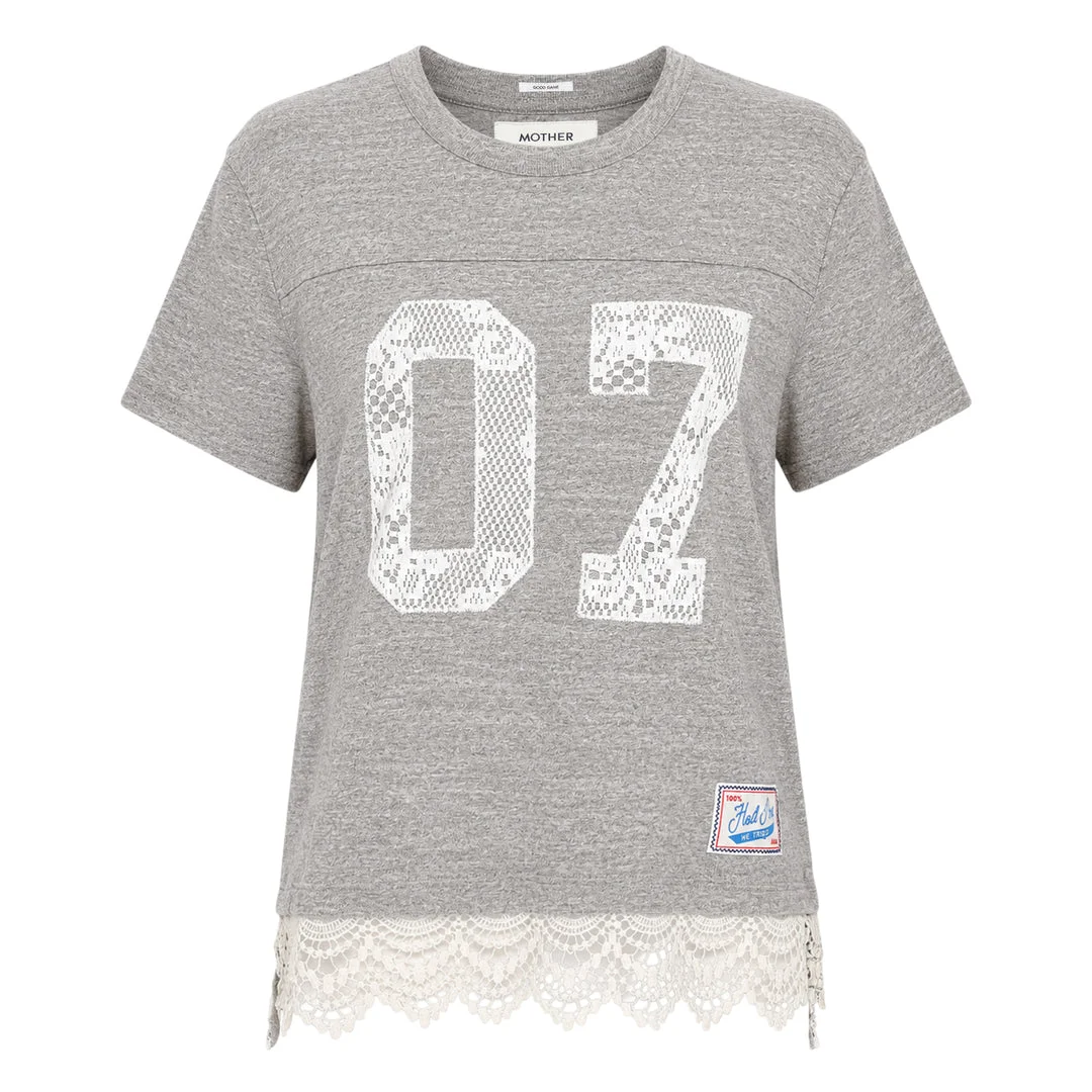The Footballer Lace Trim Tee - 1