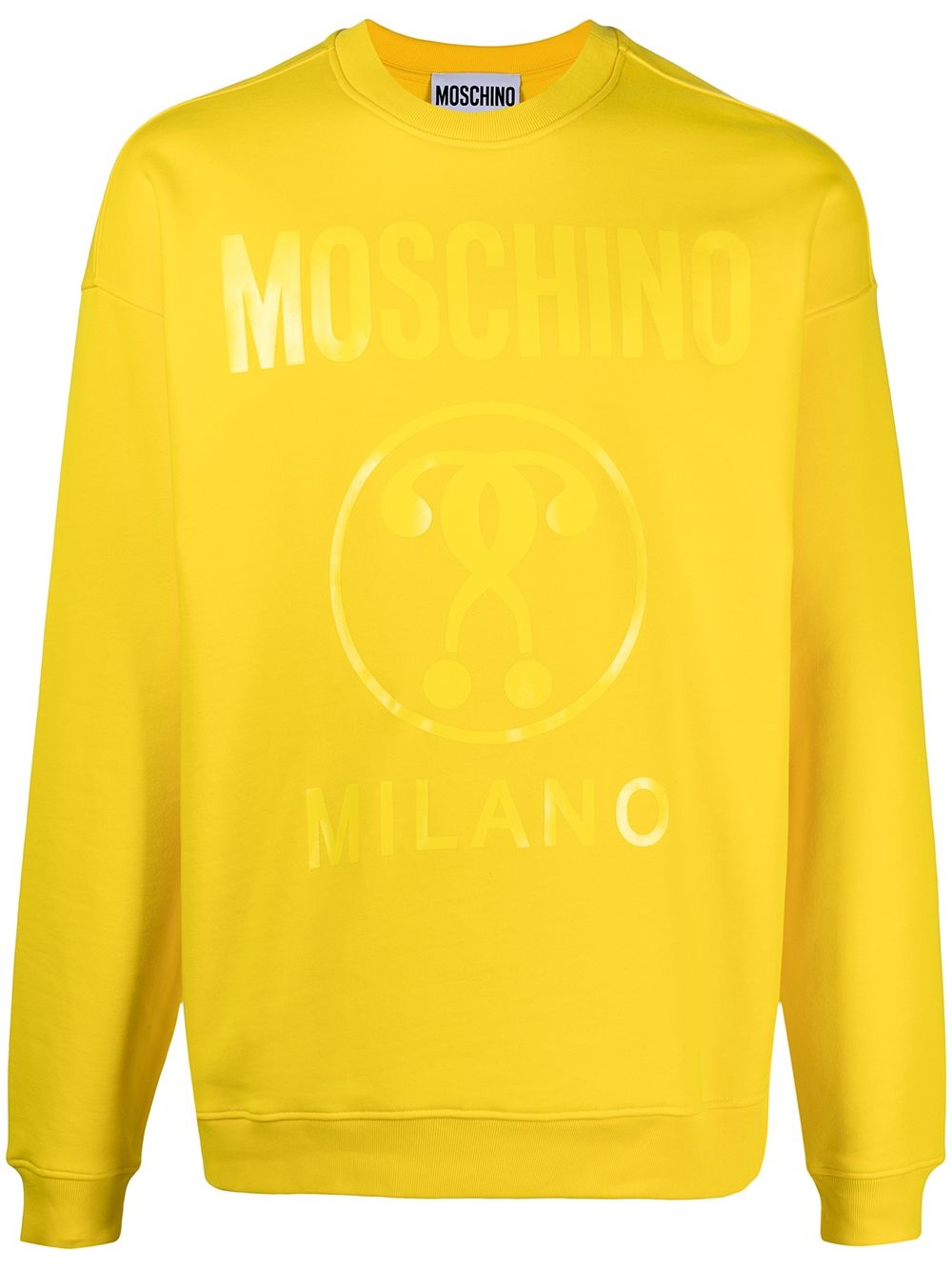 logo-print cotton sweatshirt - 1