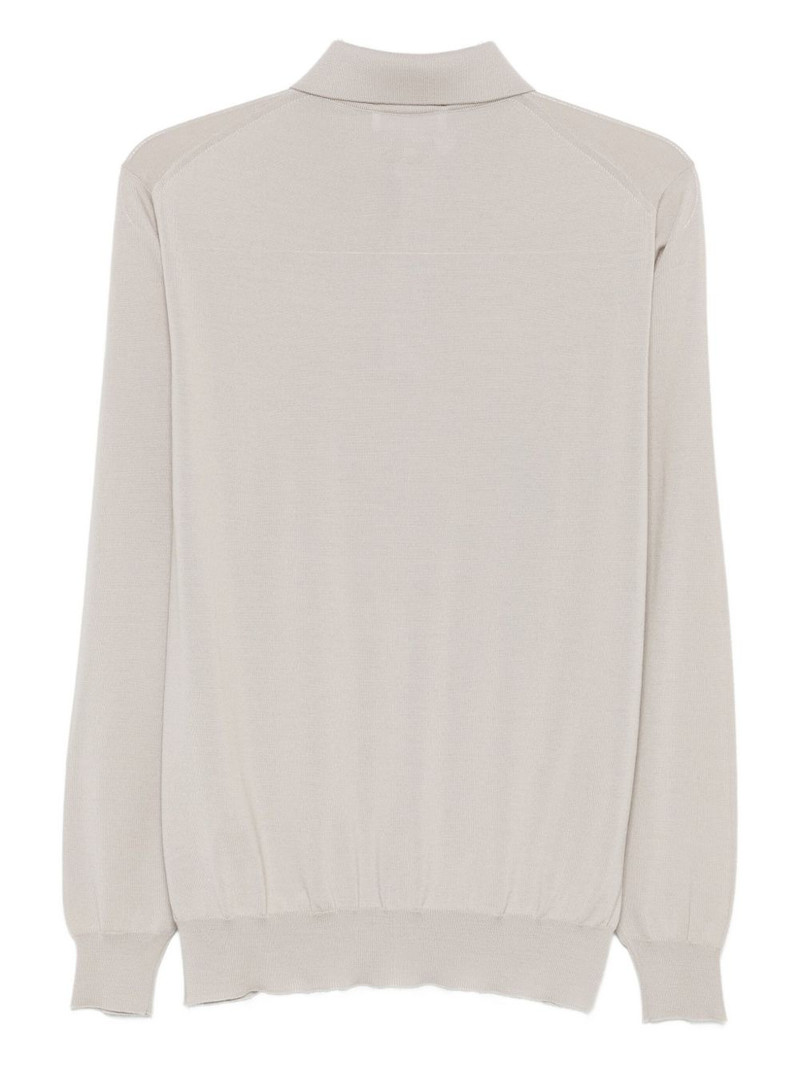 LARDINI long-sleeve polo shirt outlook