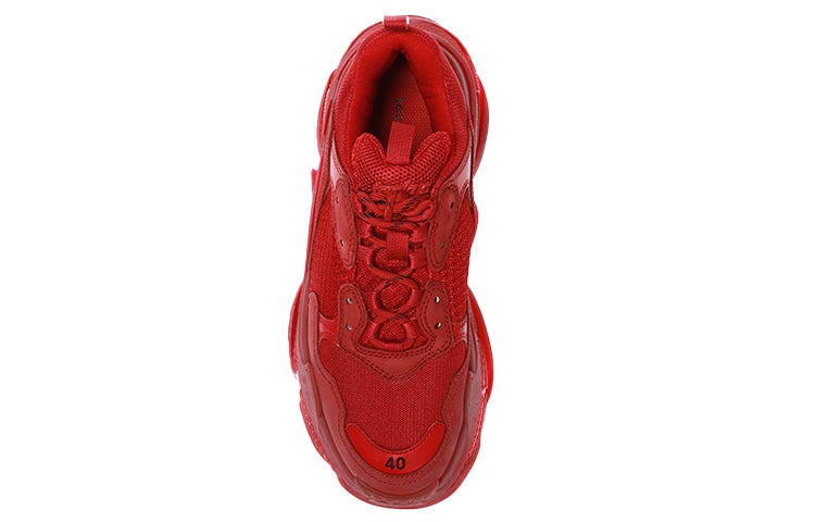 (WMNS) Balenciaga Triple S 'Burgundy' 544351W09O16016 - 4