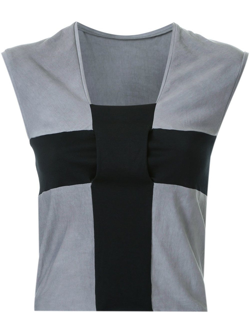 cross detail sleeveless top 1