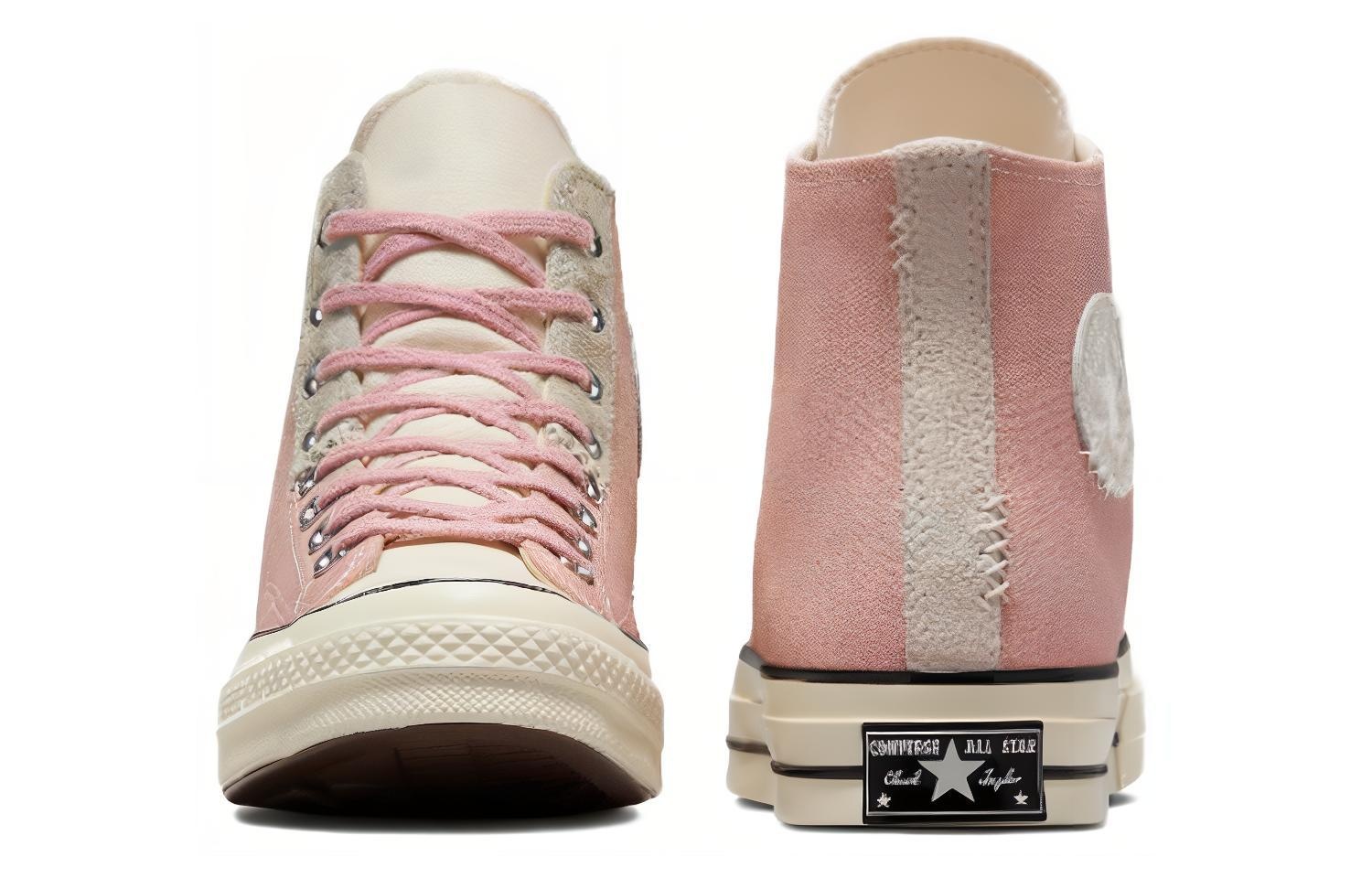 Converse Chuck 70s High Top Mix Materials Shoes 'Static Pink' A06538C - 4