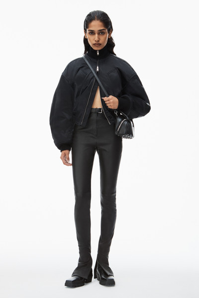 Alexander Wang lambskin tailored legging with leather belt outlook