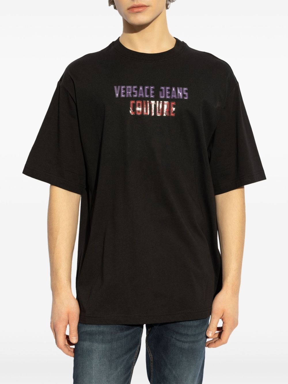 logo print t-shirt - 3