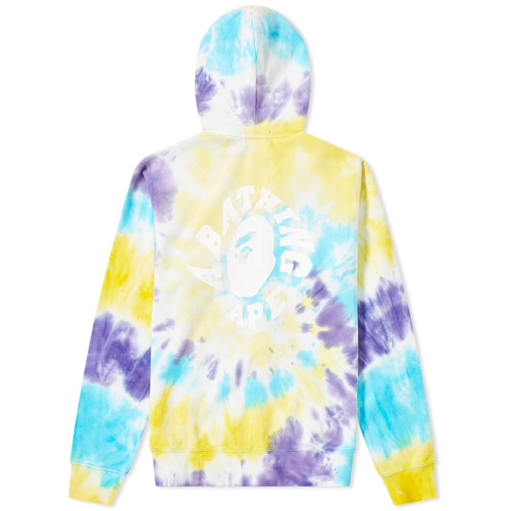 A Bathing Ape Tie Dye Wide Zip Hoody - 2