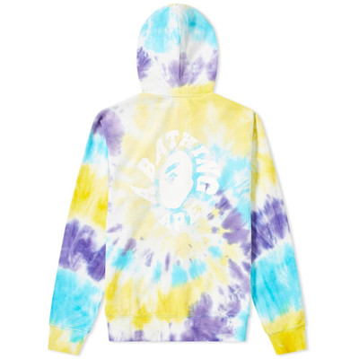 A BATHING APE® A Bathing Ape Tie Dye Wide Zip Hoody outlook