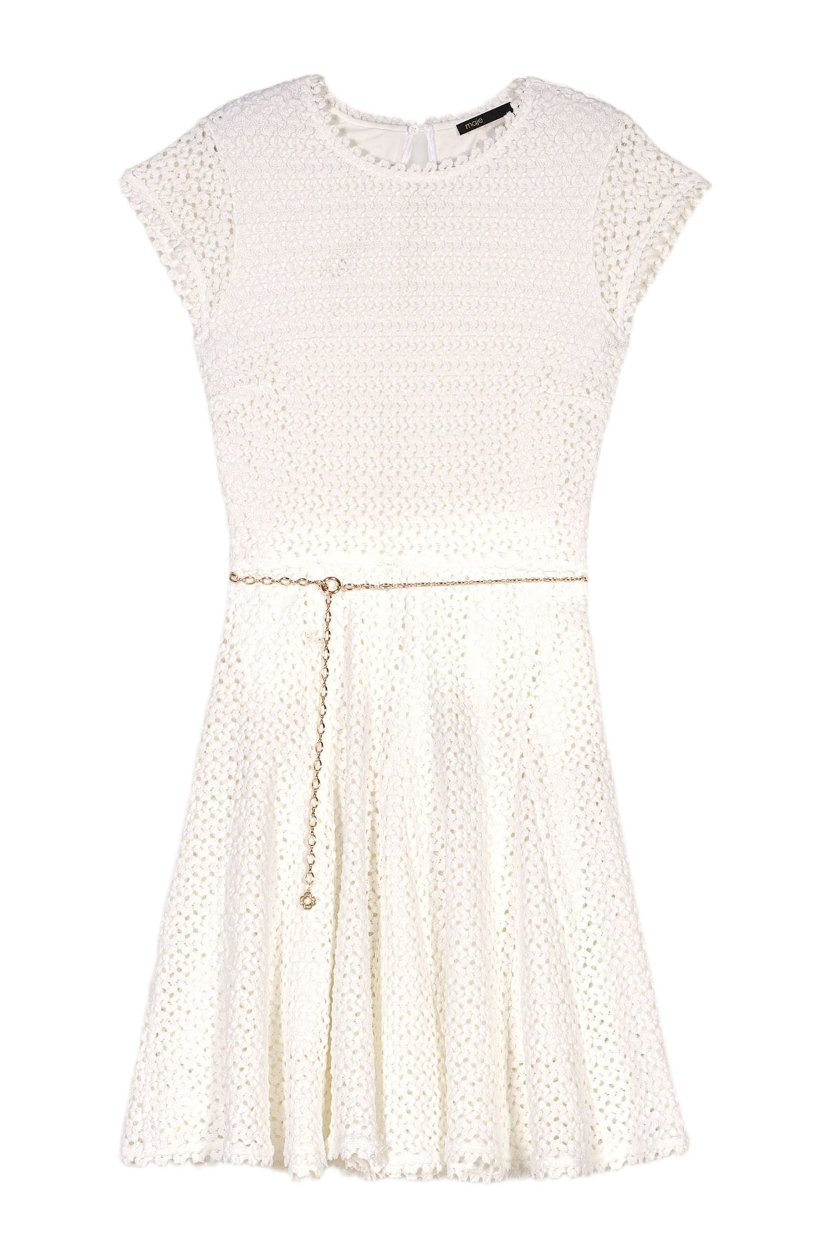 maje Short crochet dress in White at Nordstrom - 7